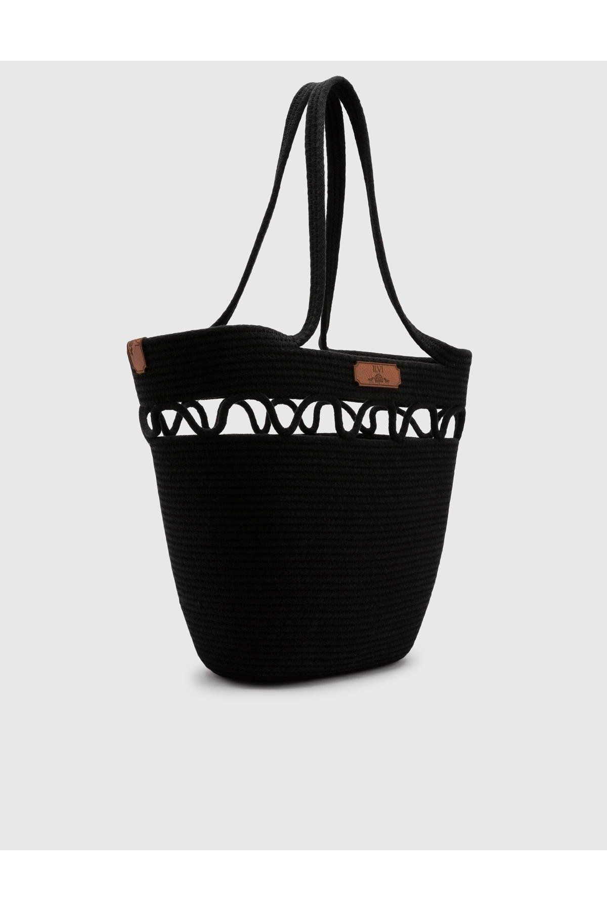 İLVİ-Black Marcela Women's Beach Bag 1