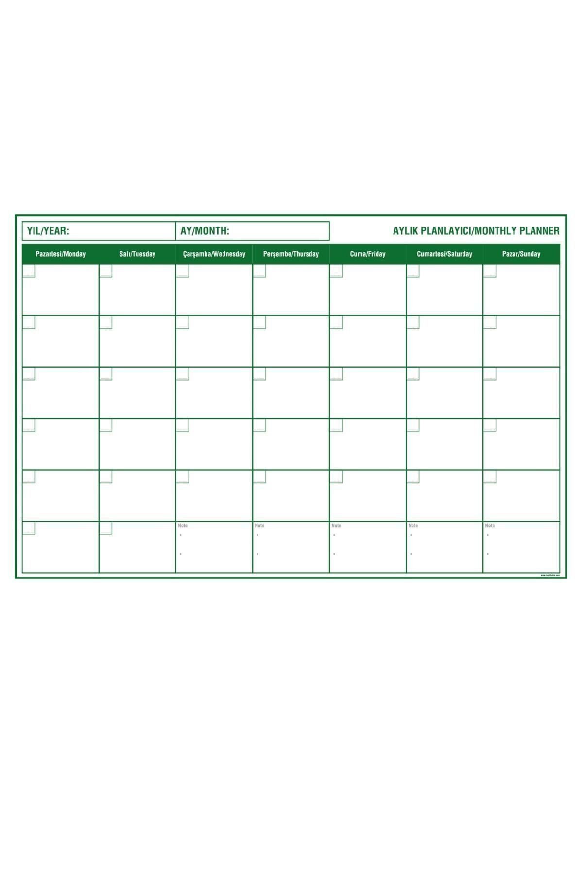 Tutunabilir Kağıt-Planificator lunar - Calendar planificator săptămânal - Set de 4 pixuri Tablă de scris Tablă inteligentă de hârtie 3