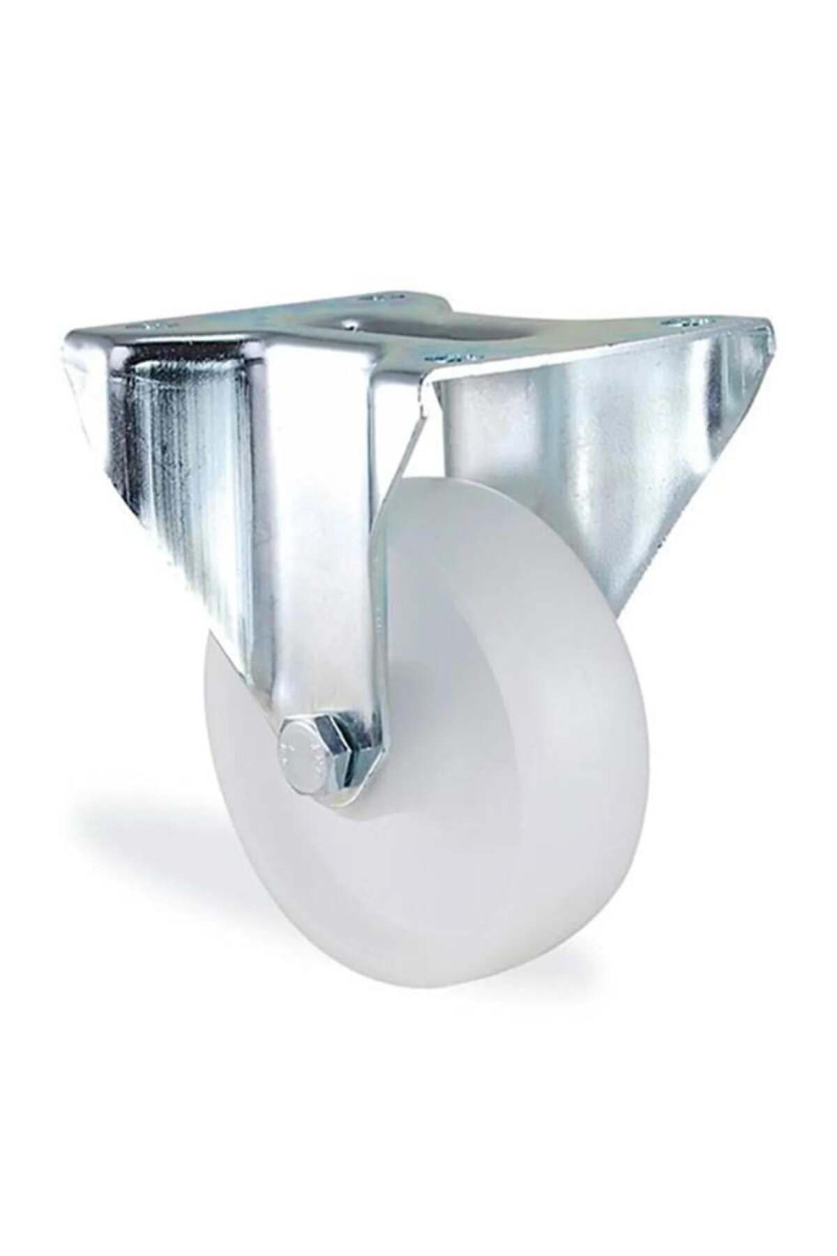 Kama-Ø80 Polypropylene Fixed Wheel with Flange Connection 100 Kg. Capacity 1