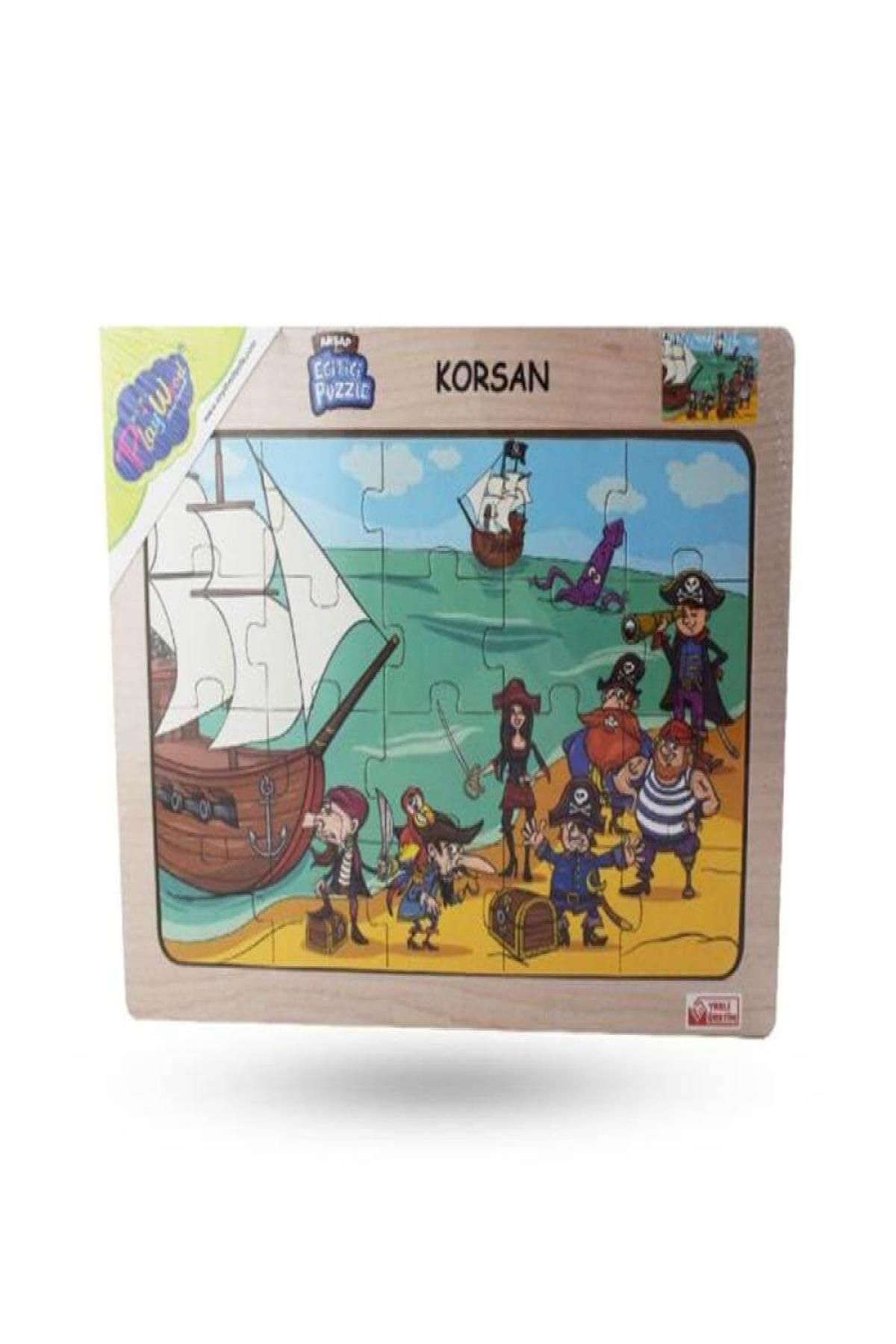 Nextpage 53 Ahşap Eğitici Puzzle Korsan