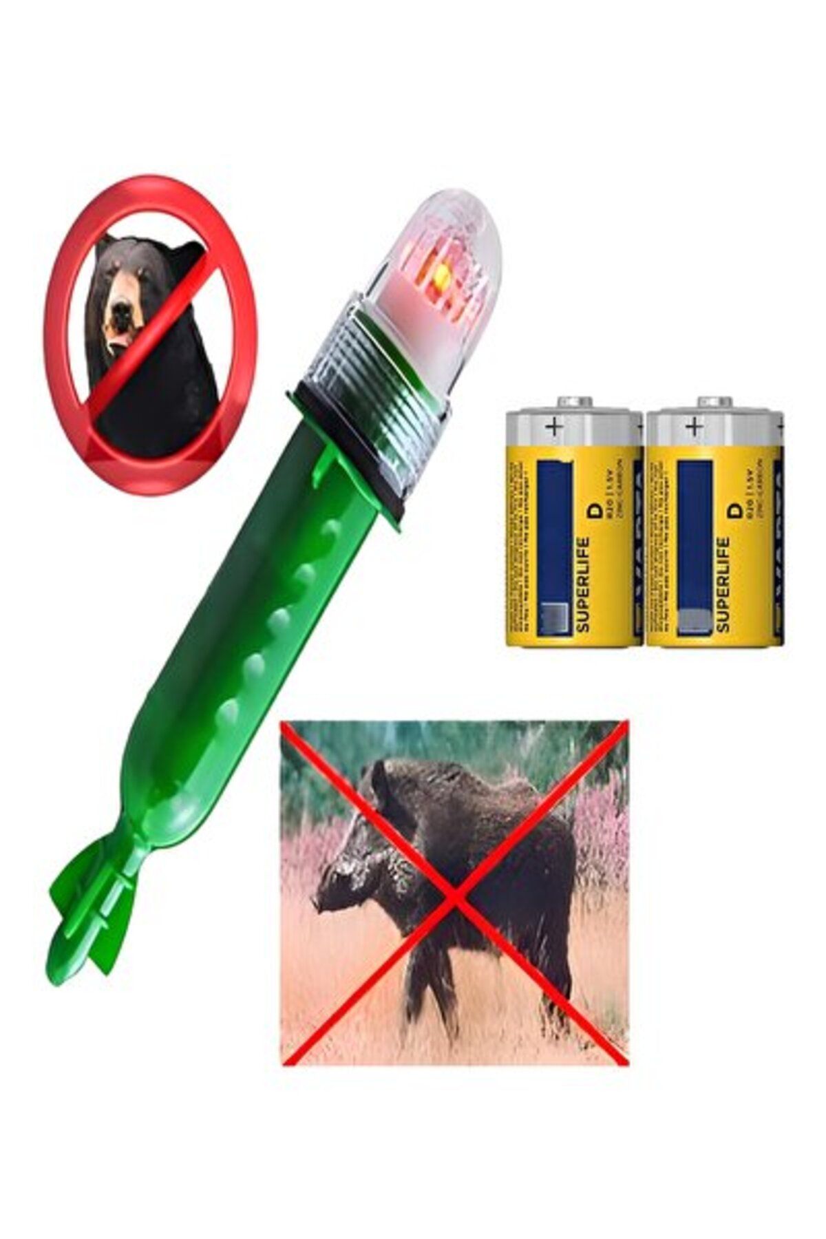 STOREMAX mrttnca Domuz Ayı Köstebek Hayvan Fare Kovucu Fener Işıldak Lamba Savar trndymrt 1087243