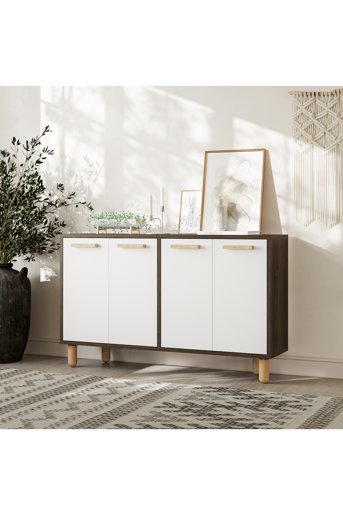 Venice Console,Multipurpose Cabinet, Shoe Rack,Coffee Corner,Bookcase,TV Stand