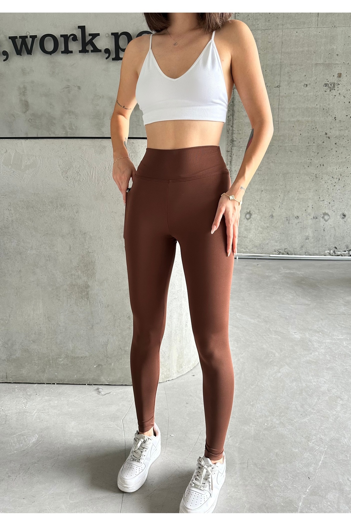 Nordmende  Kadın Yüksek Bel Toparlayıcı Cepli Tayt - Görsel 6