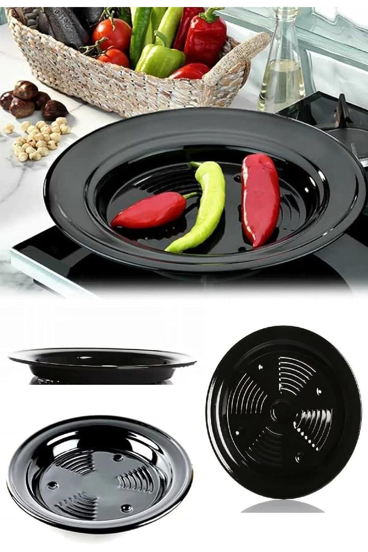 STOREMAX buxystorem Home Közmatik Emaye Közleme Tavası Patlıcan Biber Kestane Mısır (Kestanematik) tren