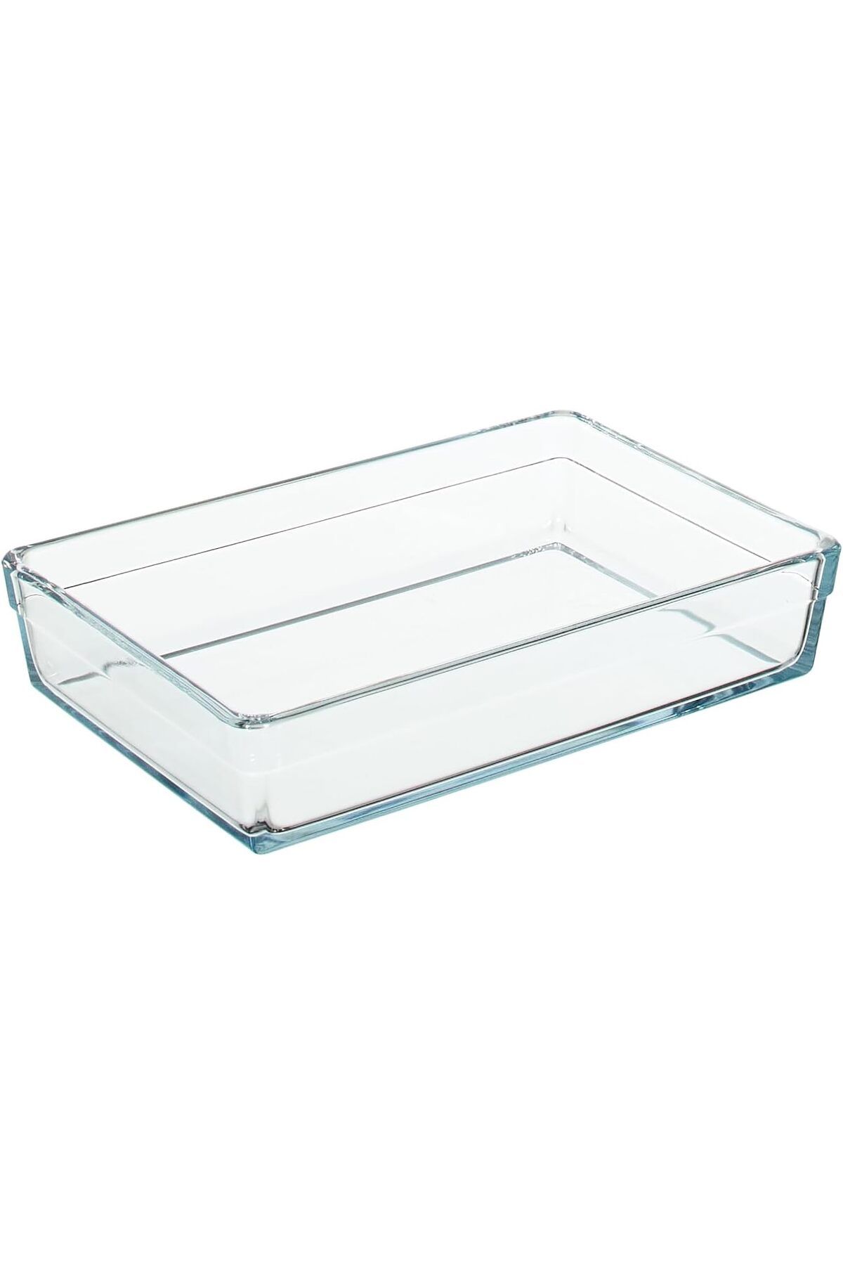 STOREMAX nffashopm Borcam Premium Dikdörtgen Tepsi, 20 cm x 29 cm, Şeffaf, 2.5 Litre storestarx 1051353