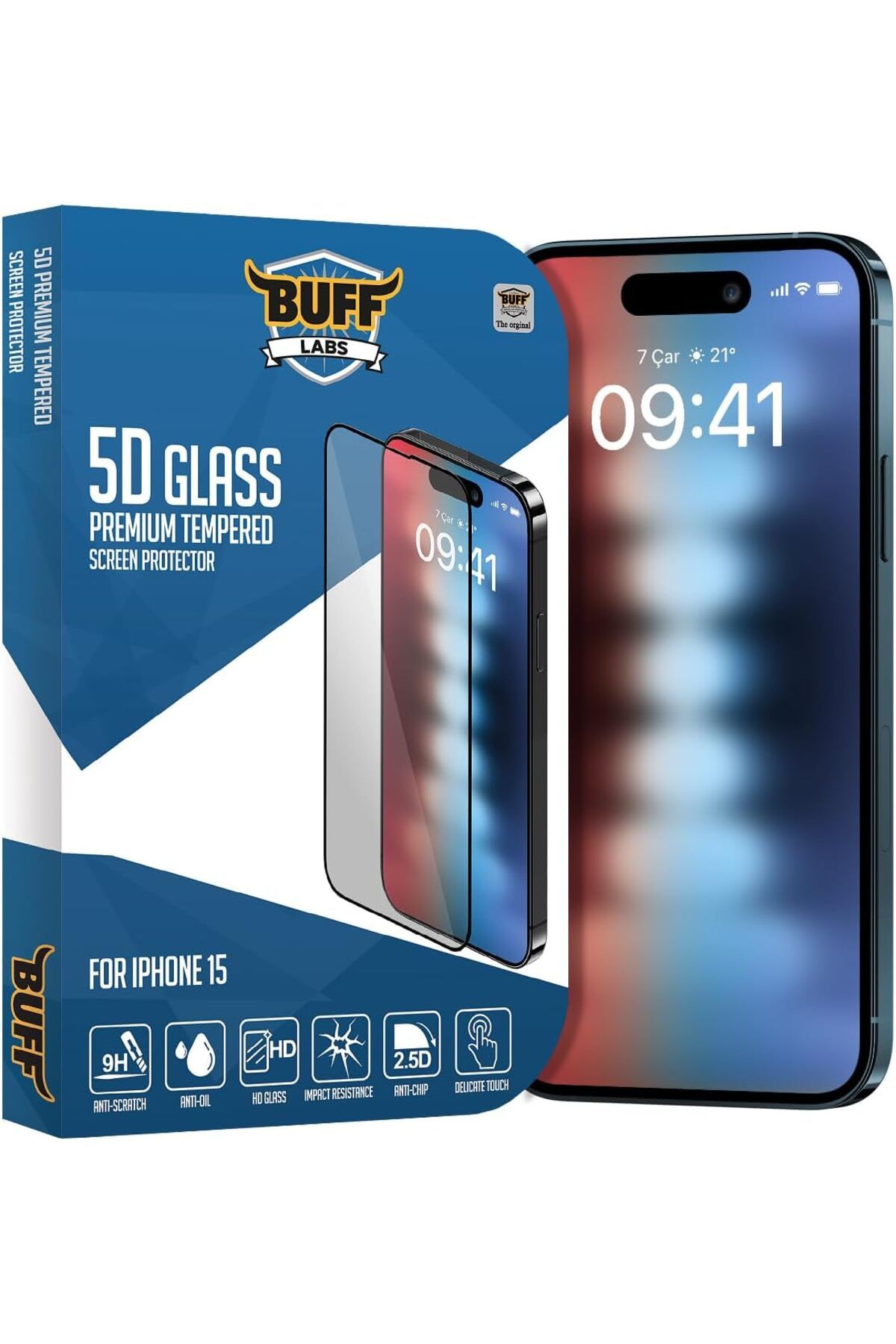 yusuftex srht LABS iPhone 15 ile Uyumlu 5D Glass Ekran Koruyucu  721051