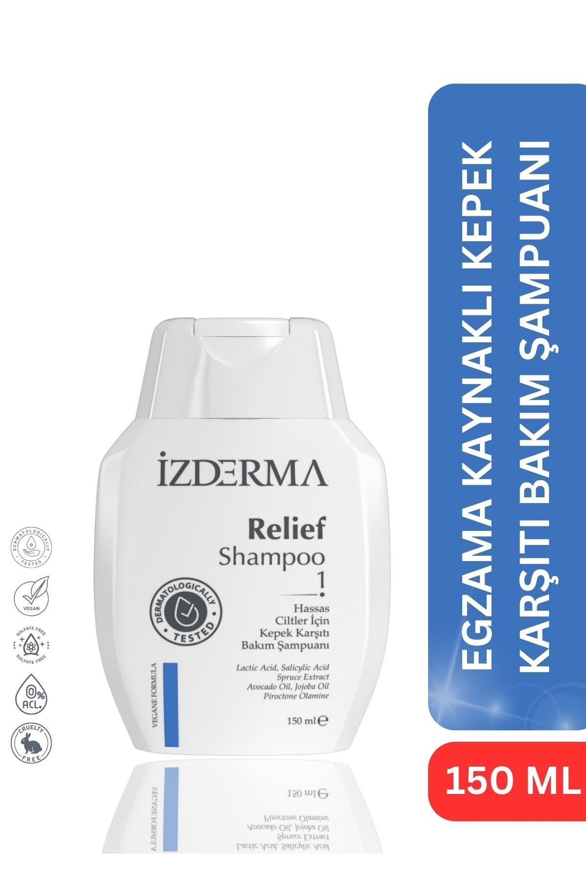 izderma Relief Kepek, Kaşıntı, Pullanma Karşıtı Bakım Şampuanı-2