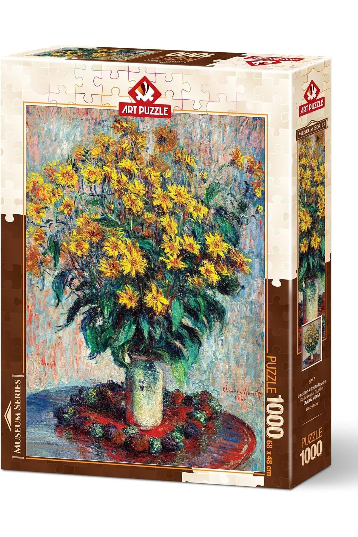 STOREMAX lvnmblya Puzzle Kudüs Enginar Çiçekleri, Claude Monet 1000 Parça Puzzle Shop Deesing 224120