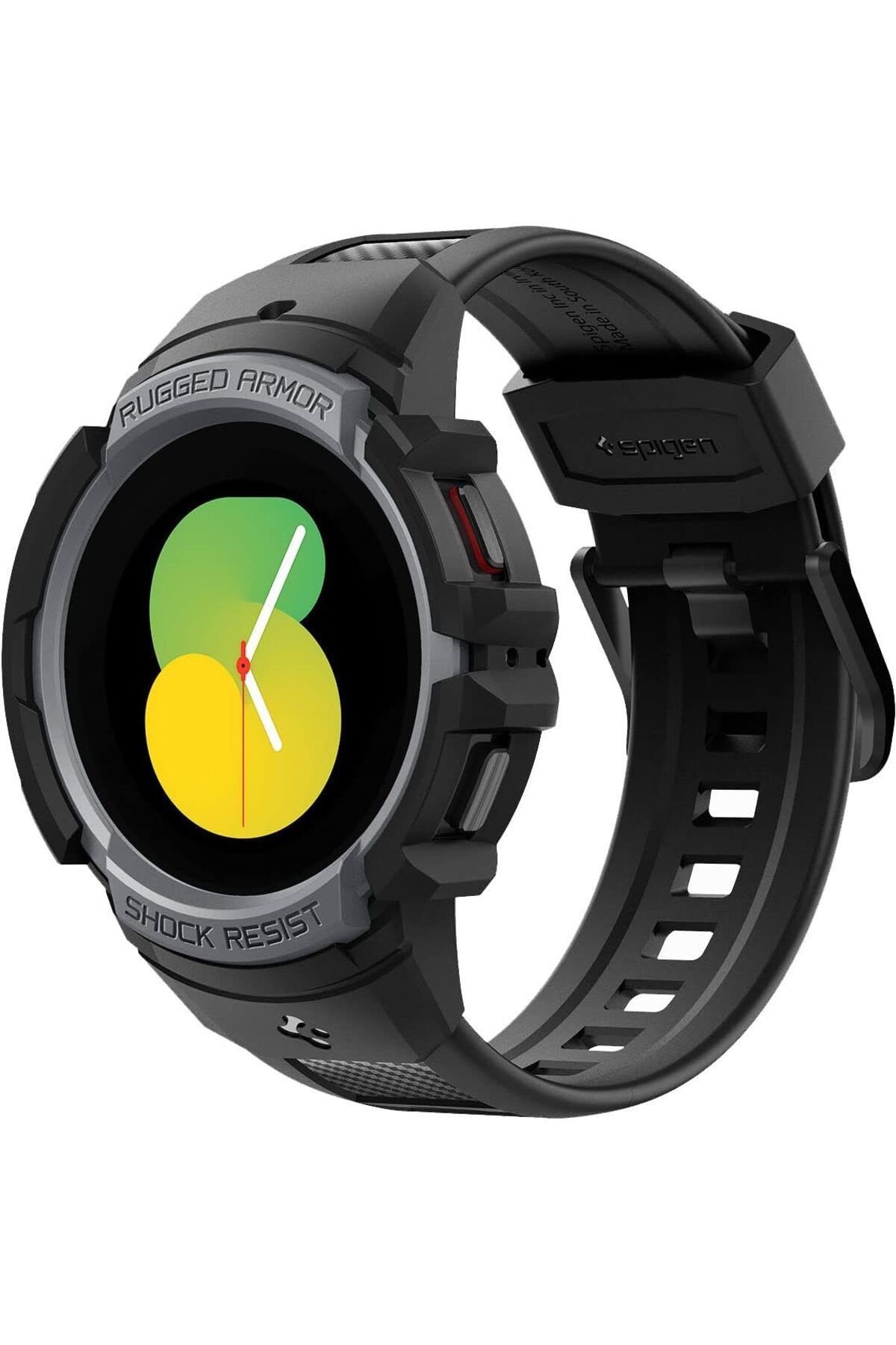 STOREMAX sivtcrt Galaxy Watch 5 / 4 (44mm) Kılıf & Kordon Kayış Rugged Armor Pro Charcoal Gray - ACS05392