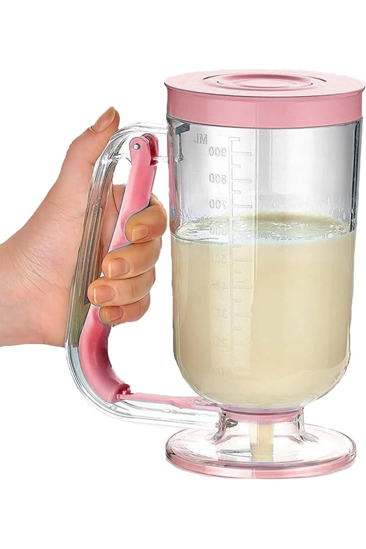STOREMAX lbstorex Pratik Hamur Dağıtıcı Pancake Krep Muffin Kolay Akıtma Kabı, Çok Renkli, Medium Newd