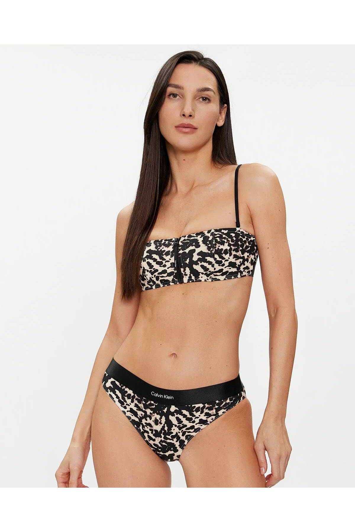 Calvin Klein Bandeau Print Bikini Üstü