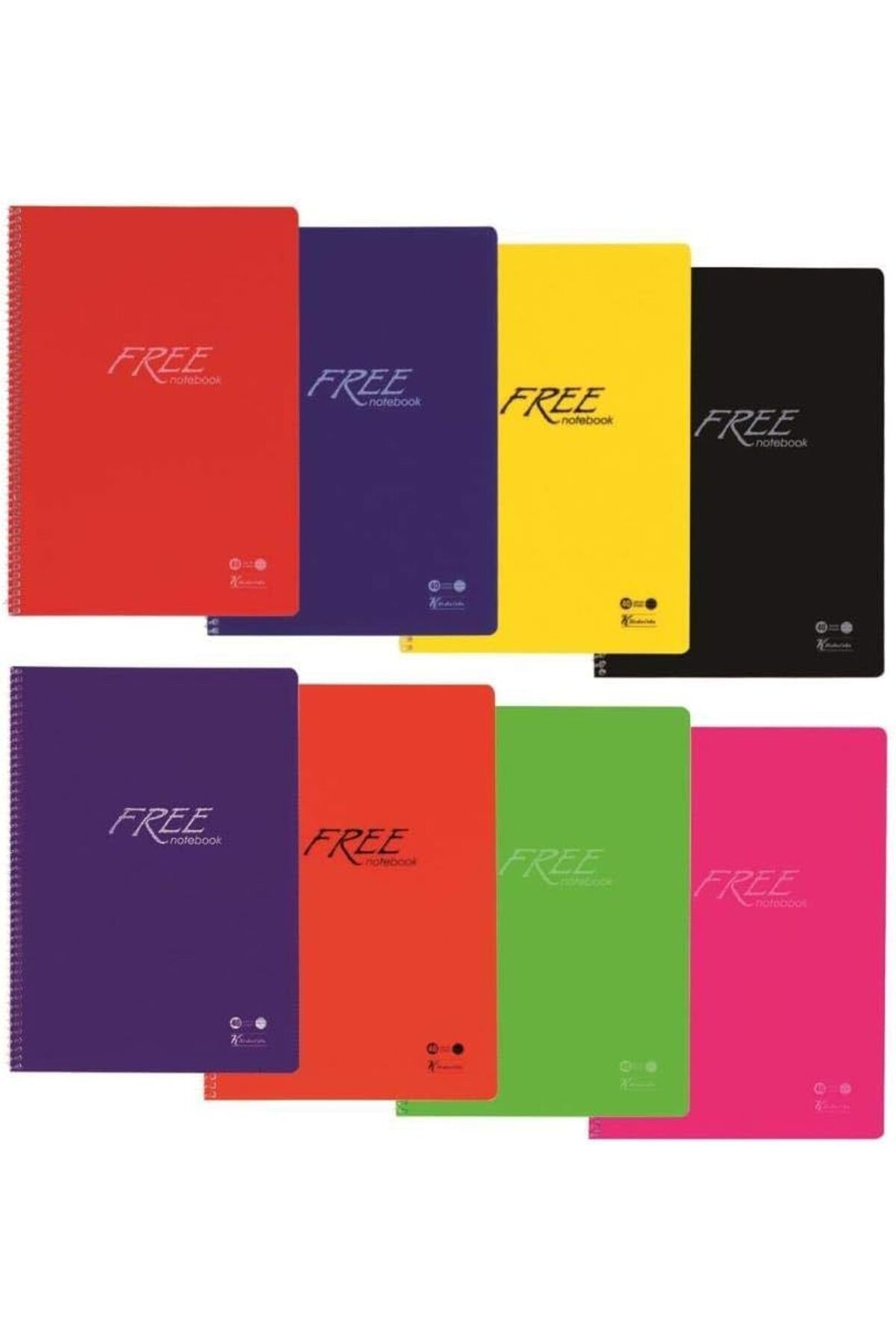 STOREMAX nffashopm Color A4 Kareli 160 Yaprak Kareli PP Kapak Spiralli Free Defter storestarx 1051353
