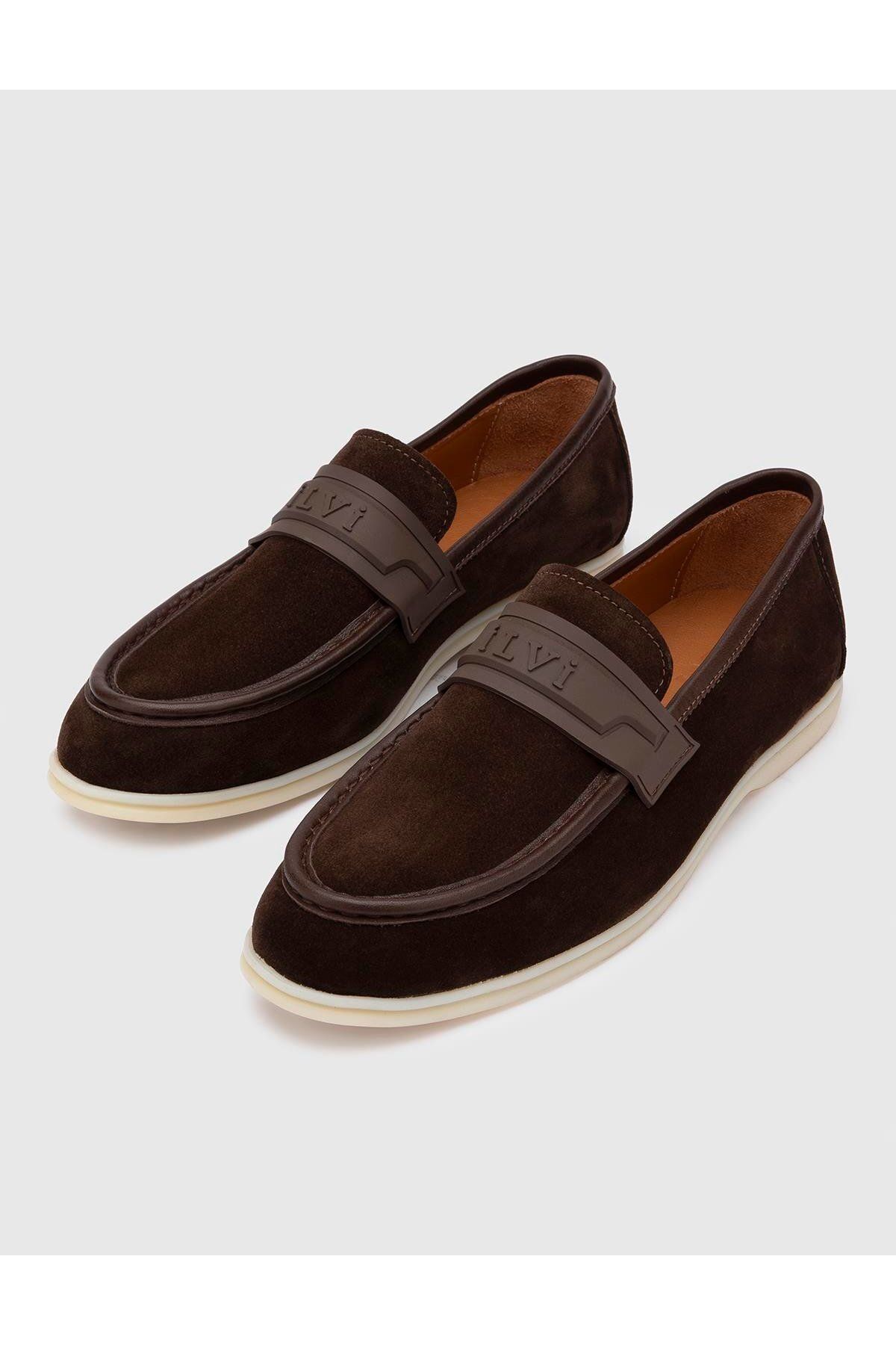 کفش های کژوال مردانه MYLES GENUINE چرمی مردانه'S BROWN LOAFER İlvi