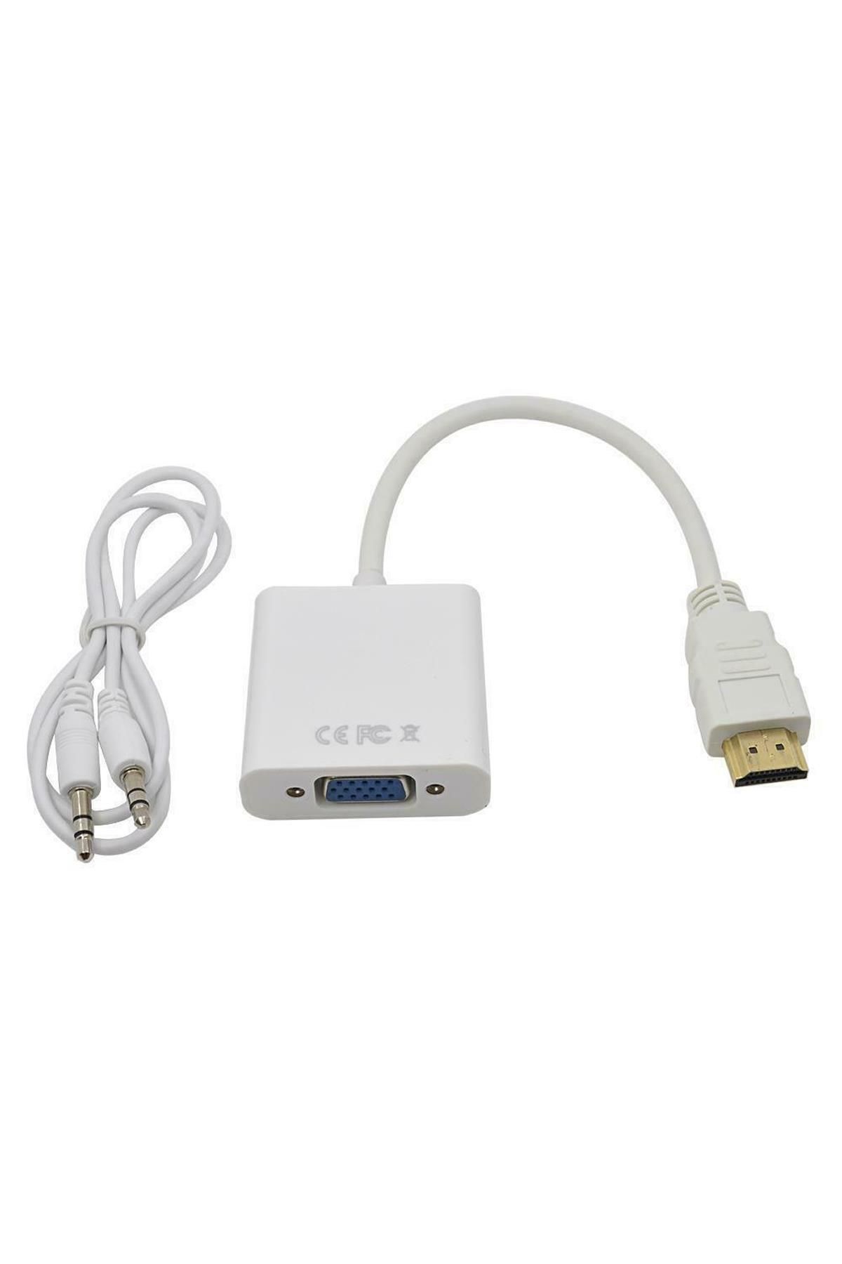 MAXGO 2003 Hdmi To Vga Çevirici Dönüştürücü Ses Kablosu