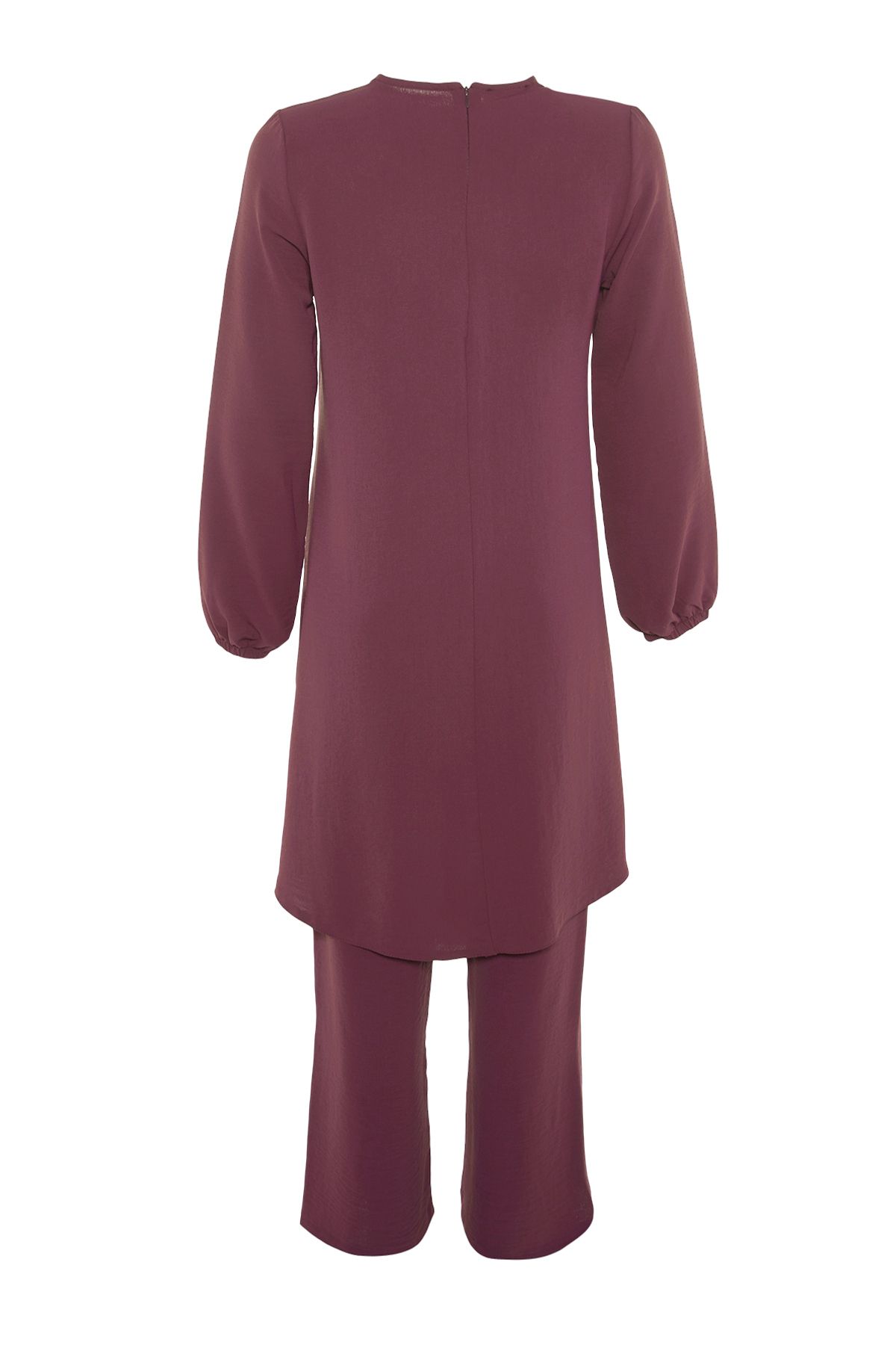 Trendyol Modest-Υφαντό κοστούμι Aerobin - Βαμβακερό μανίκι, ελαστικό φαρδύ πόδι, τουνίκ και παντελόνι TCTSS22US0023 7