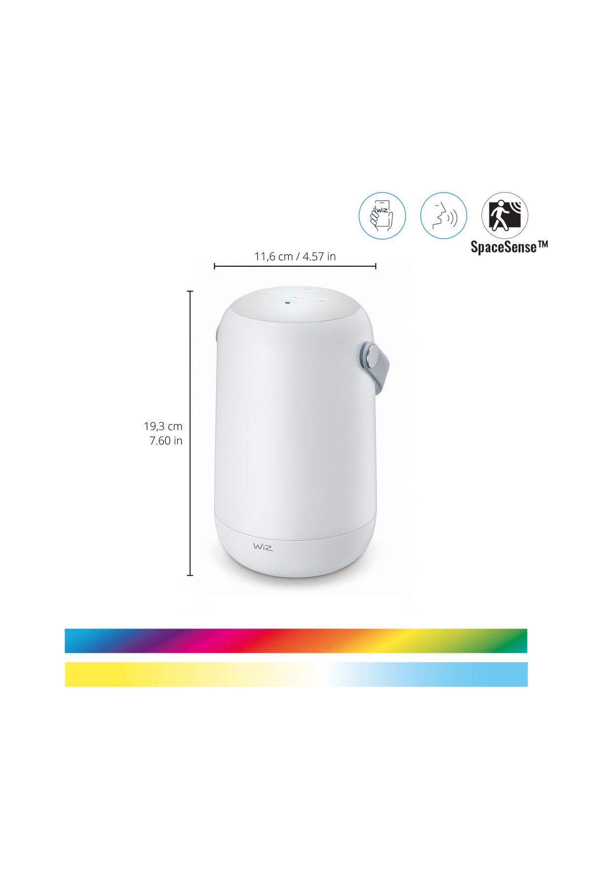 Wiz-Portable Portable - Rechargeable Smart Lamp (Rgb Ambience) Matter, Google Home, Alexa Compatible 2