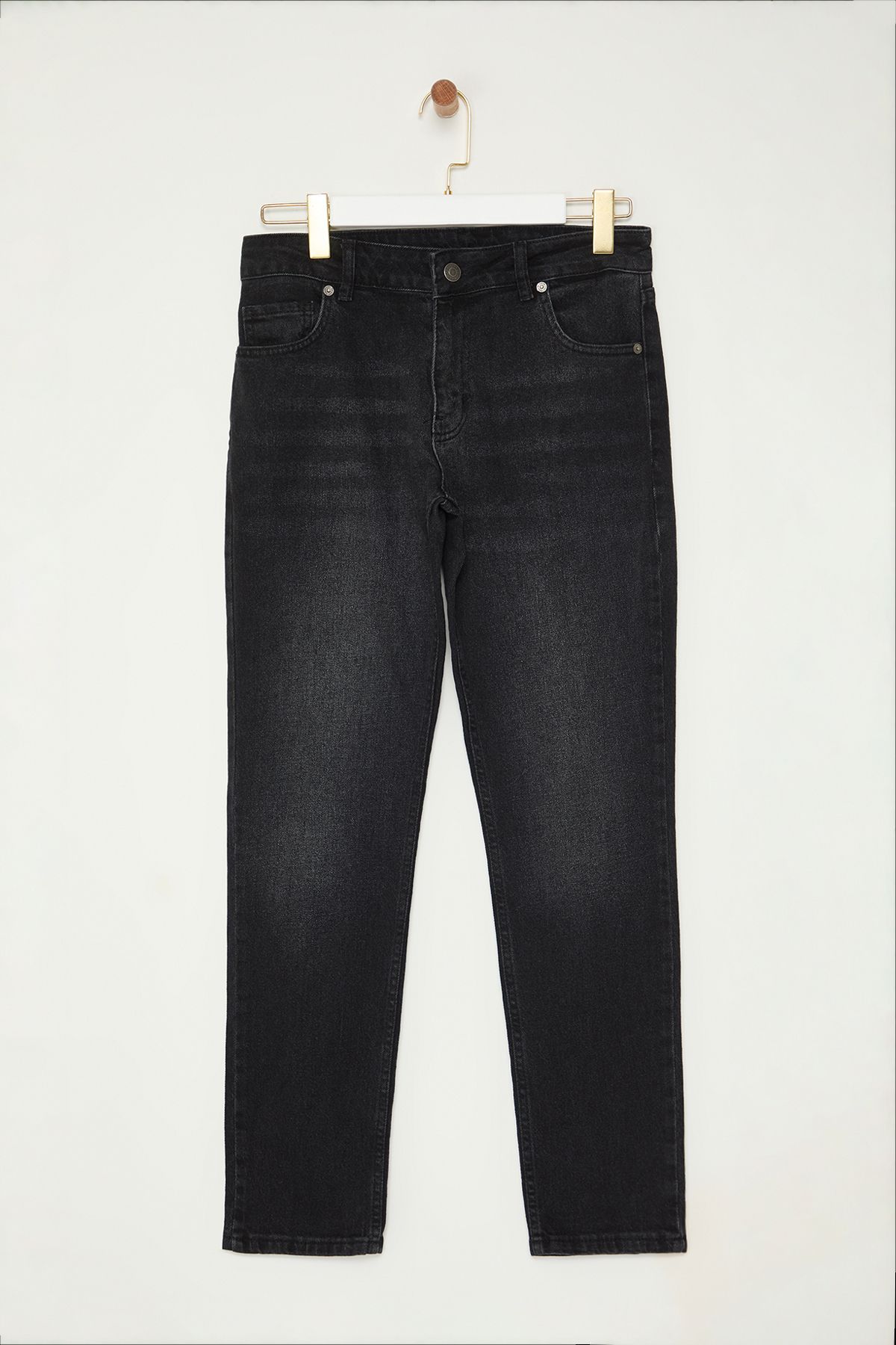 Trendyol Collection-Černé džíny Relax Fit Denim Jeans - Pánské džíny Tmnaw25Je00009 6