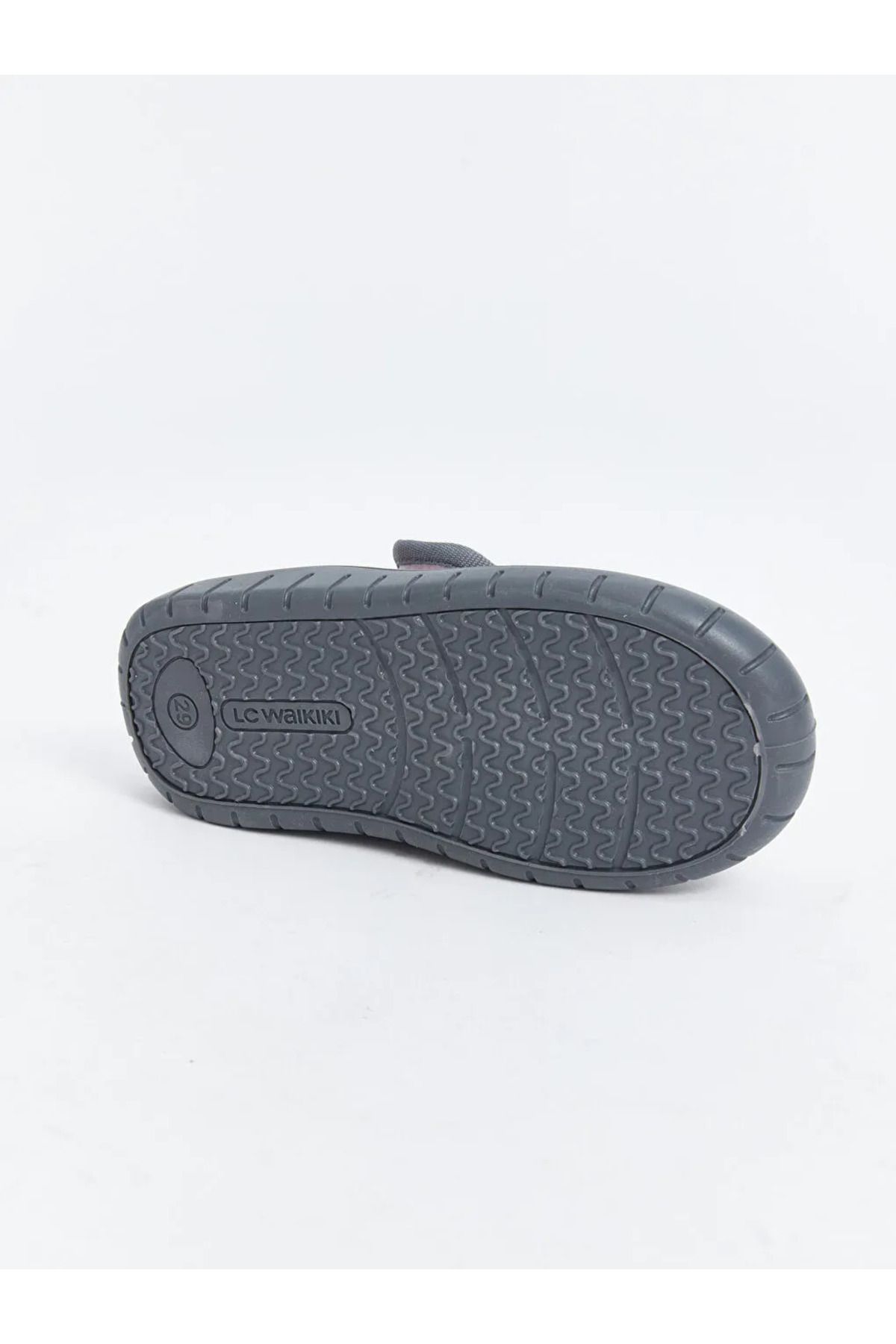LC Waikiki-Lcw Steps Light Gray Printed Velcro Boys' Slippers 4