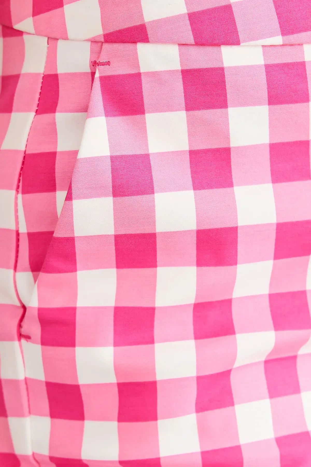 Hiccup-High Waist Checked Elastic Shorts 5