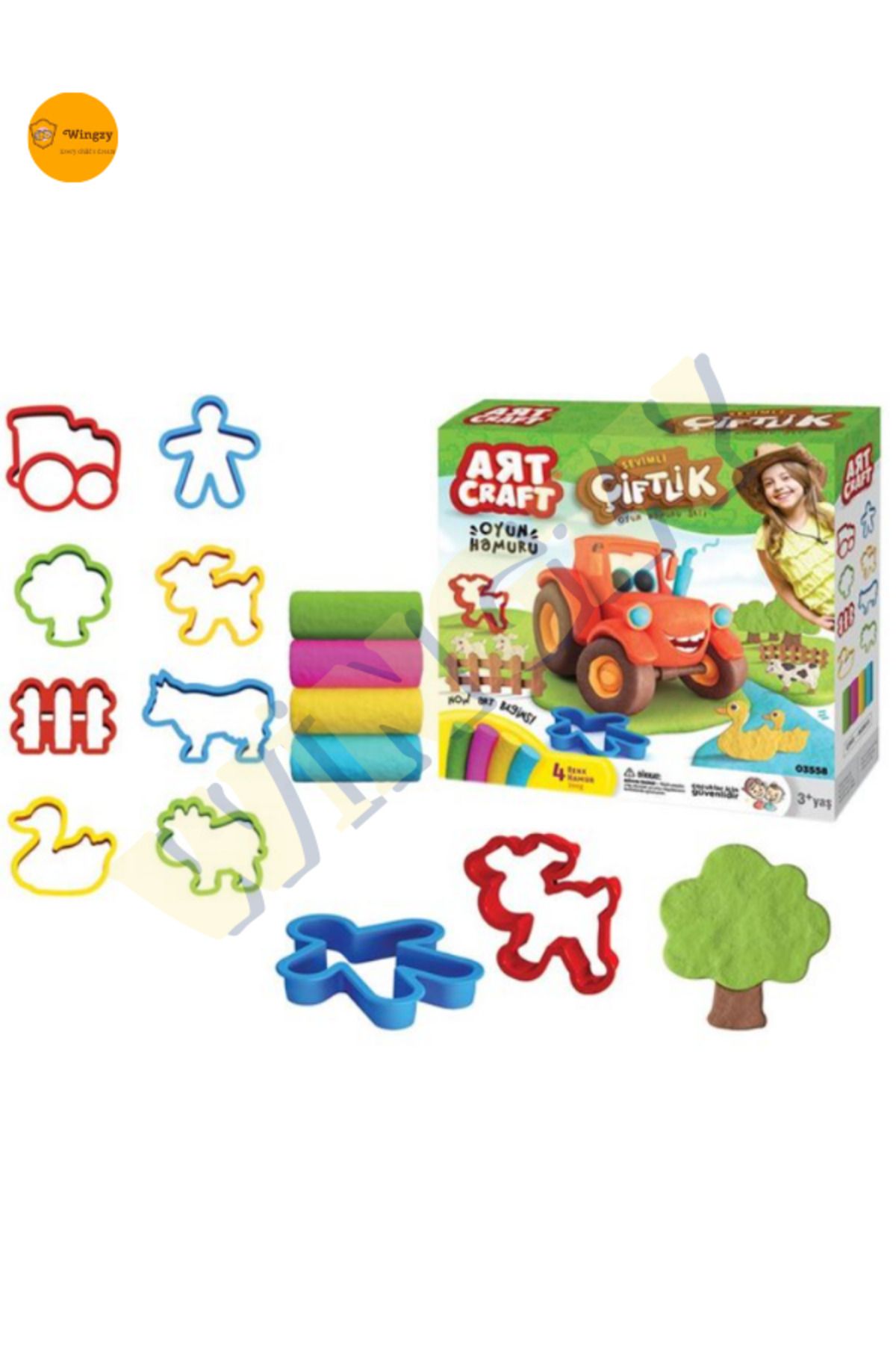 Dede 03558 Art Craft Çiftlik Hamur Seti 200 Gr