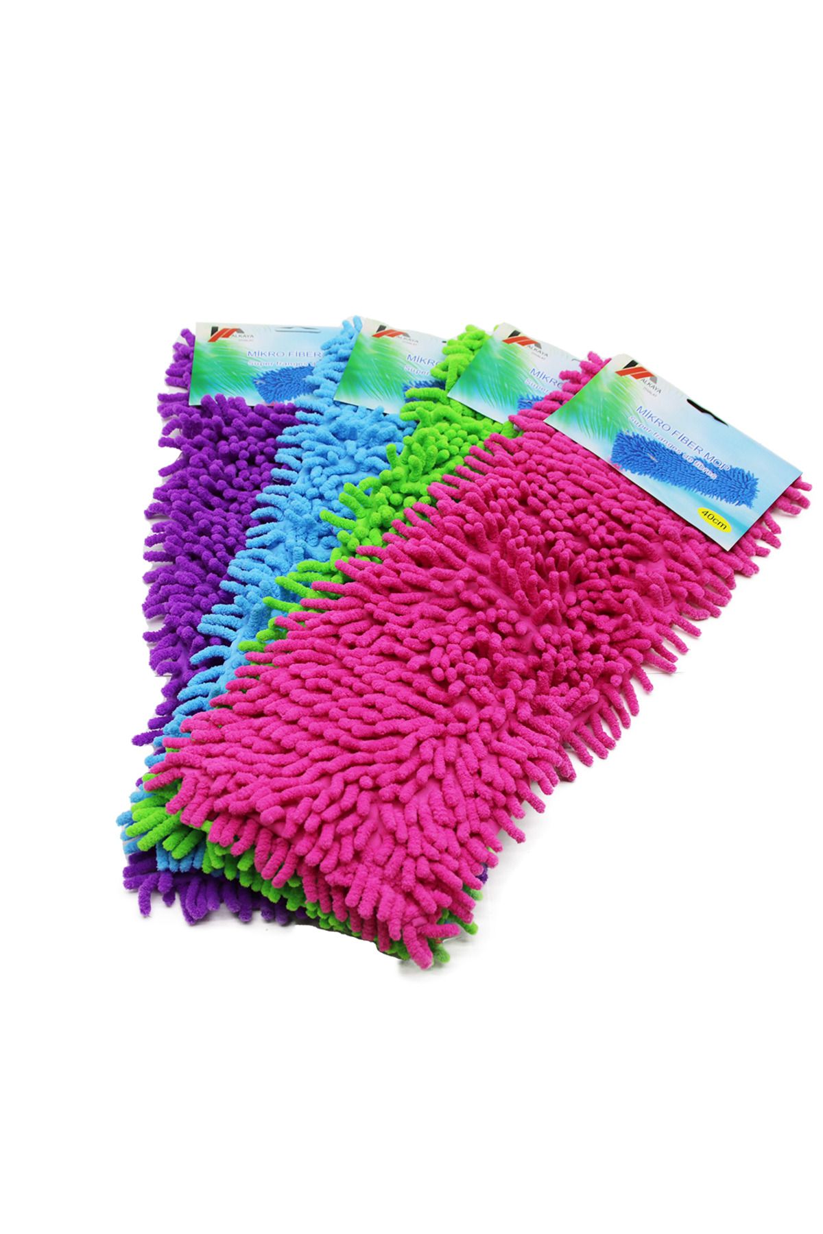 KutuluStore 40X13CM YEDEK MİKROFİBER RENKLİ MAKARNA MOP (5168)