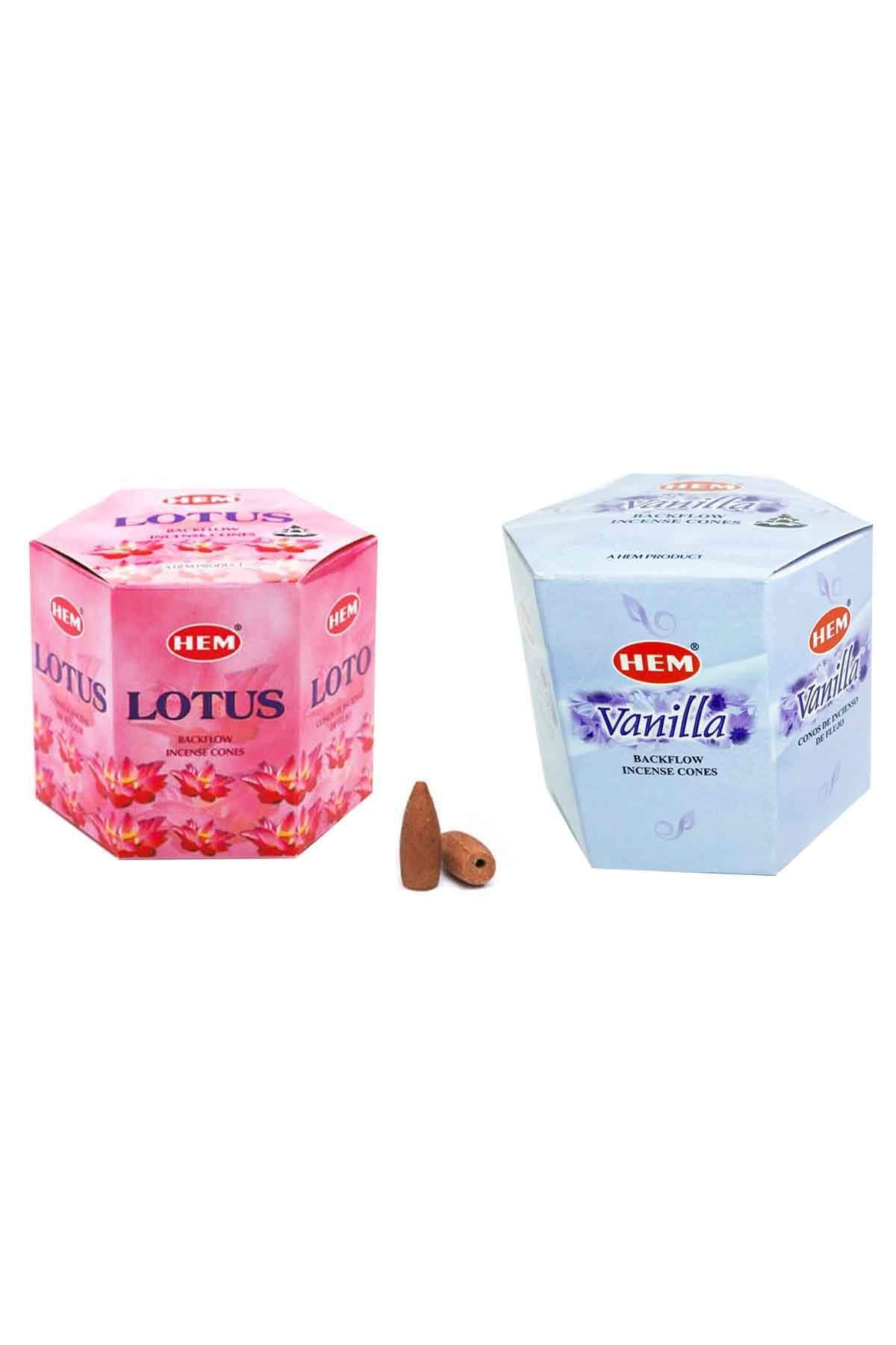 karadağsb 10 Adet Geri Akış Backflow Şelale Tütsü Konisi Tütsü Back Lotus Vanilla