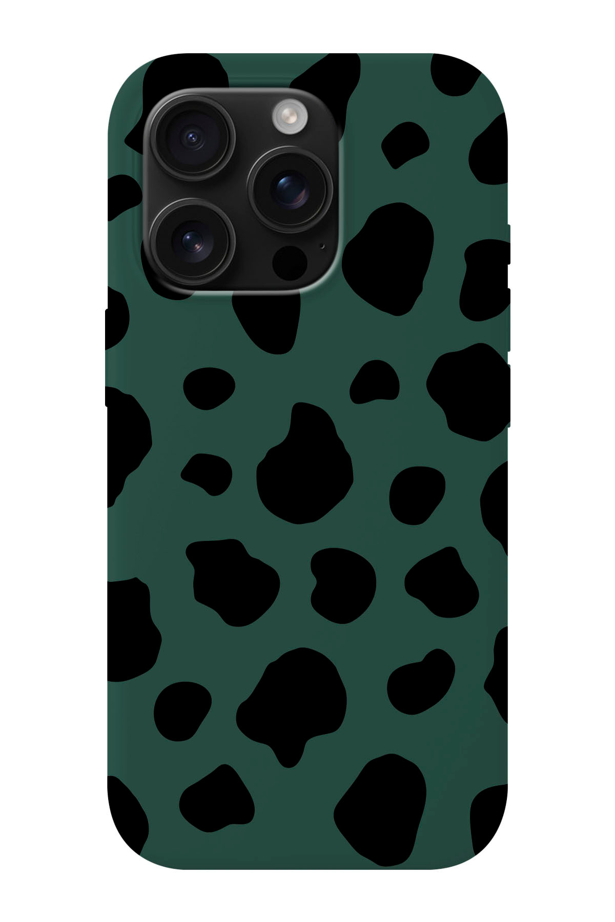 iPhone 16 PRO MAX Compatible Dalmatian Patterned Suede Inside Silicone Phone Case