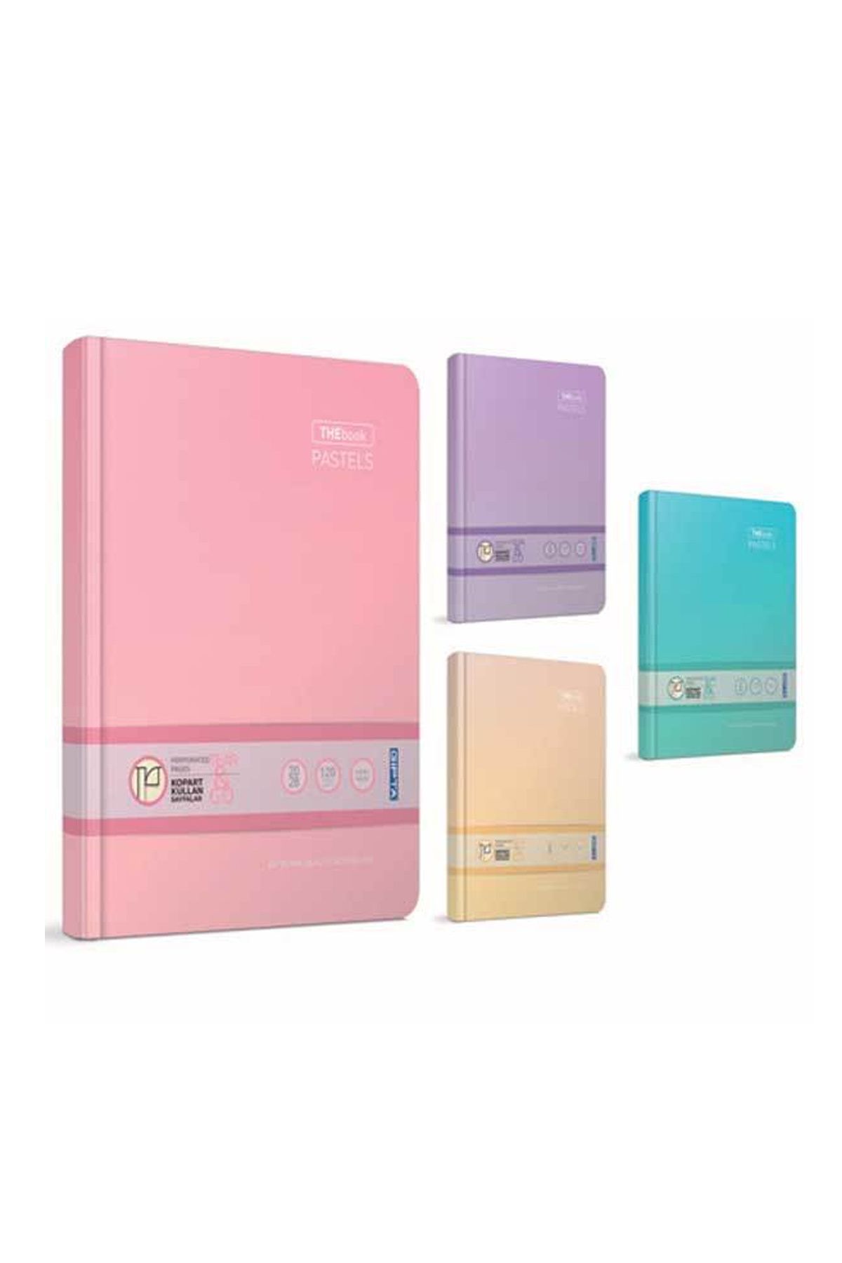 biltekno Gıpta Thebook Pastels Ciltli Defter 20x28 160yp - Kareli