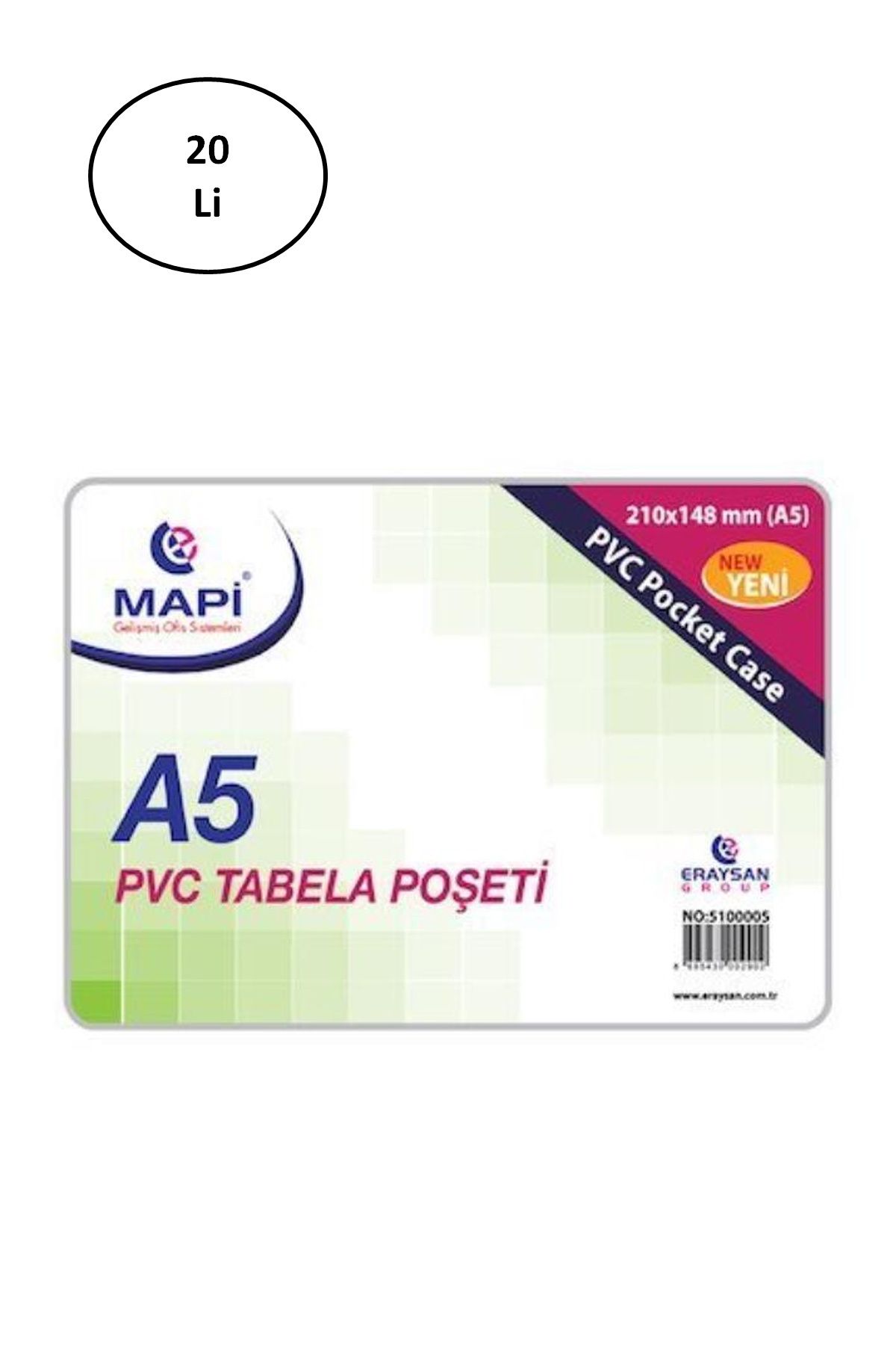 MR RZN STORE Pvc Tabela Poşetleri A5 20'li