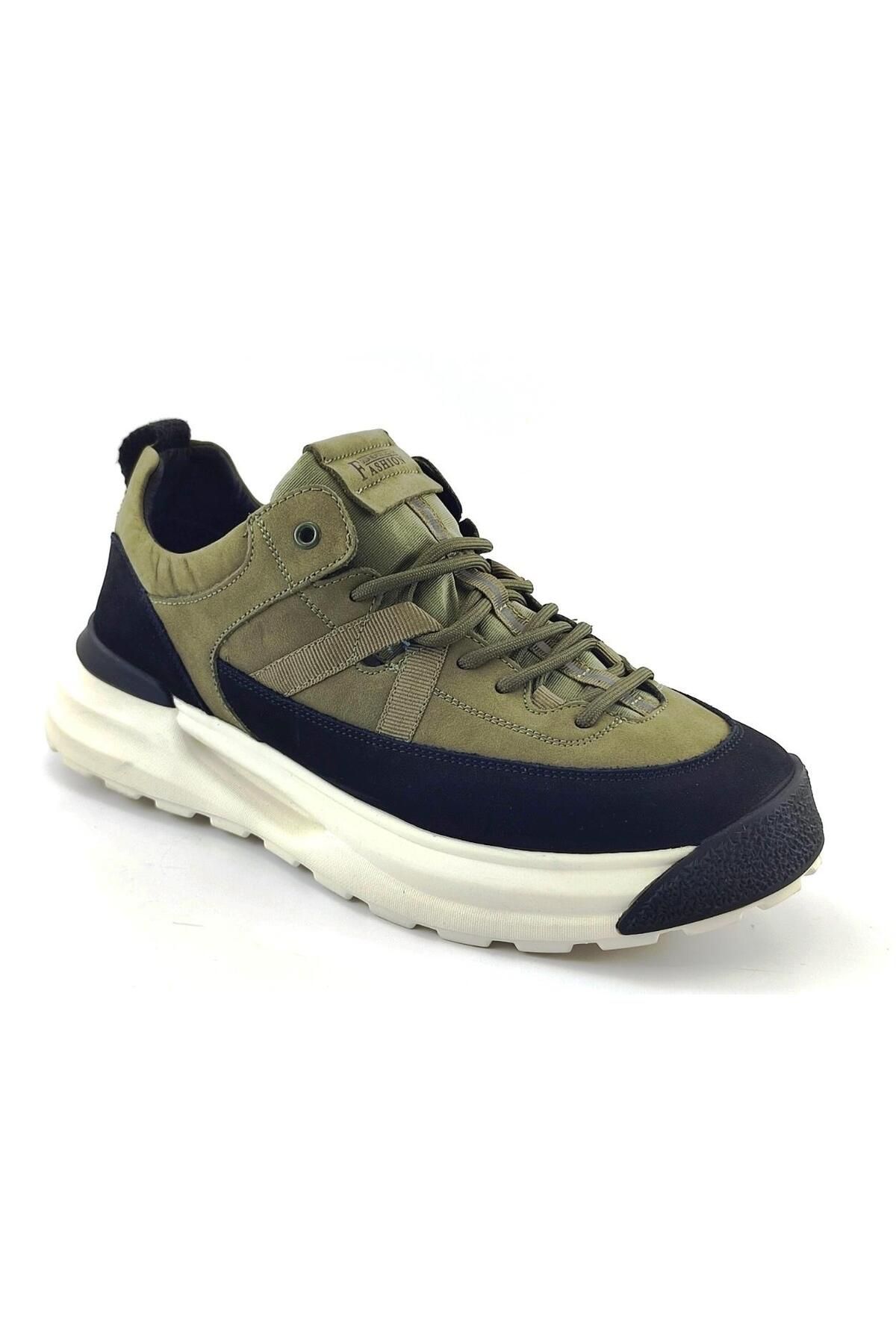 Guja-521 Light Sole Men's Sneaker Shoes-Khaki 1