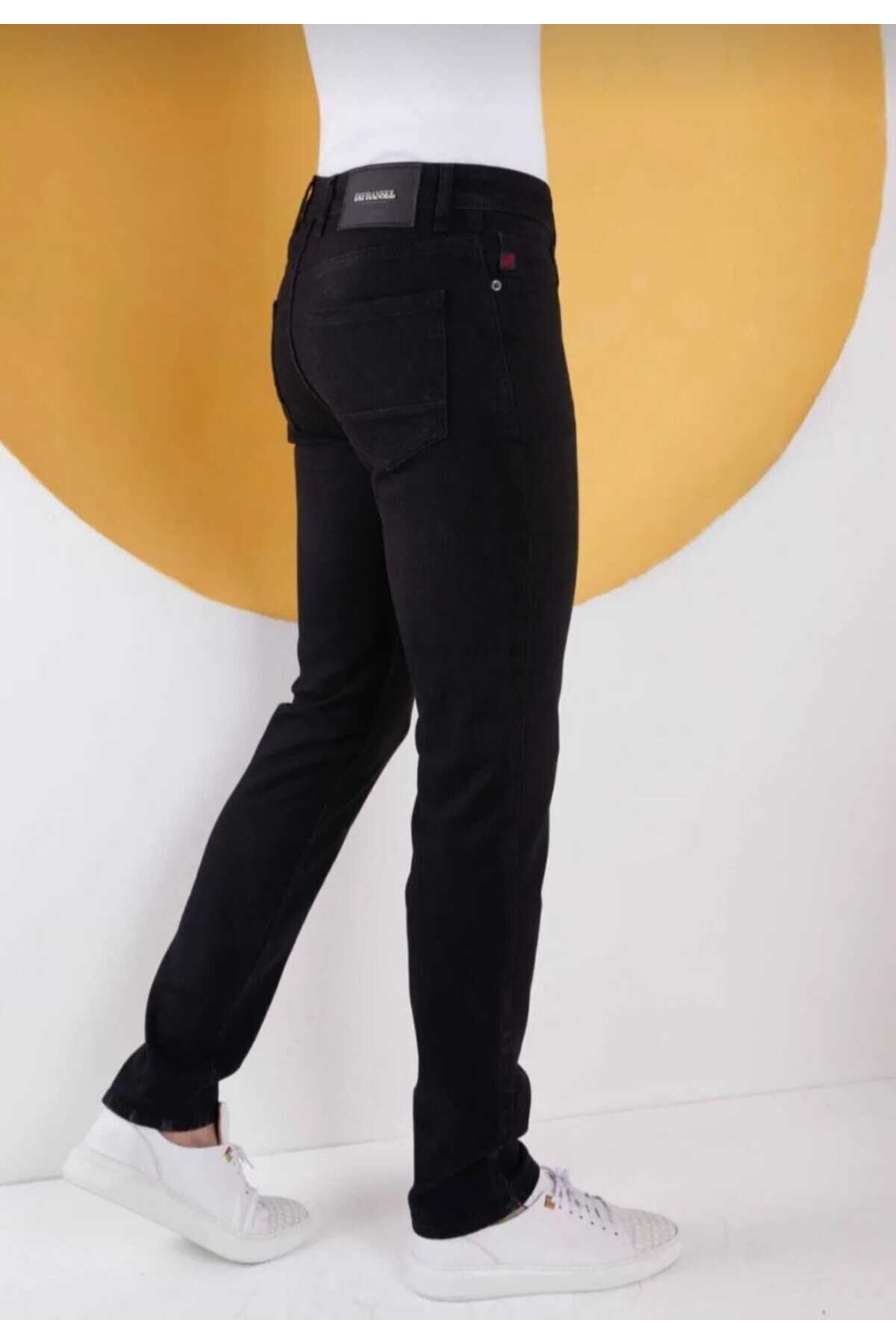 KING SEZAR Erkek Kot Pantolon Slim Fit Likralı Erkek Kot Pantalon görsel 2
