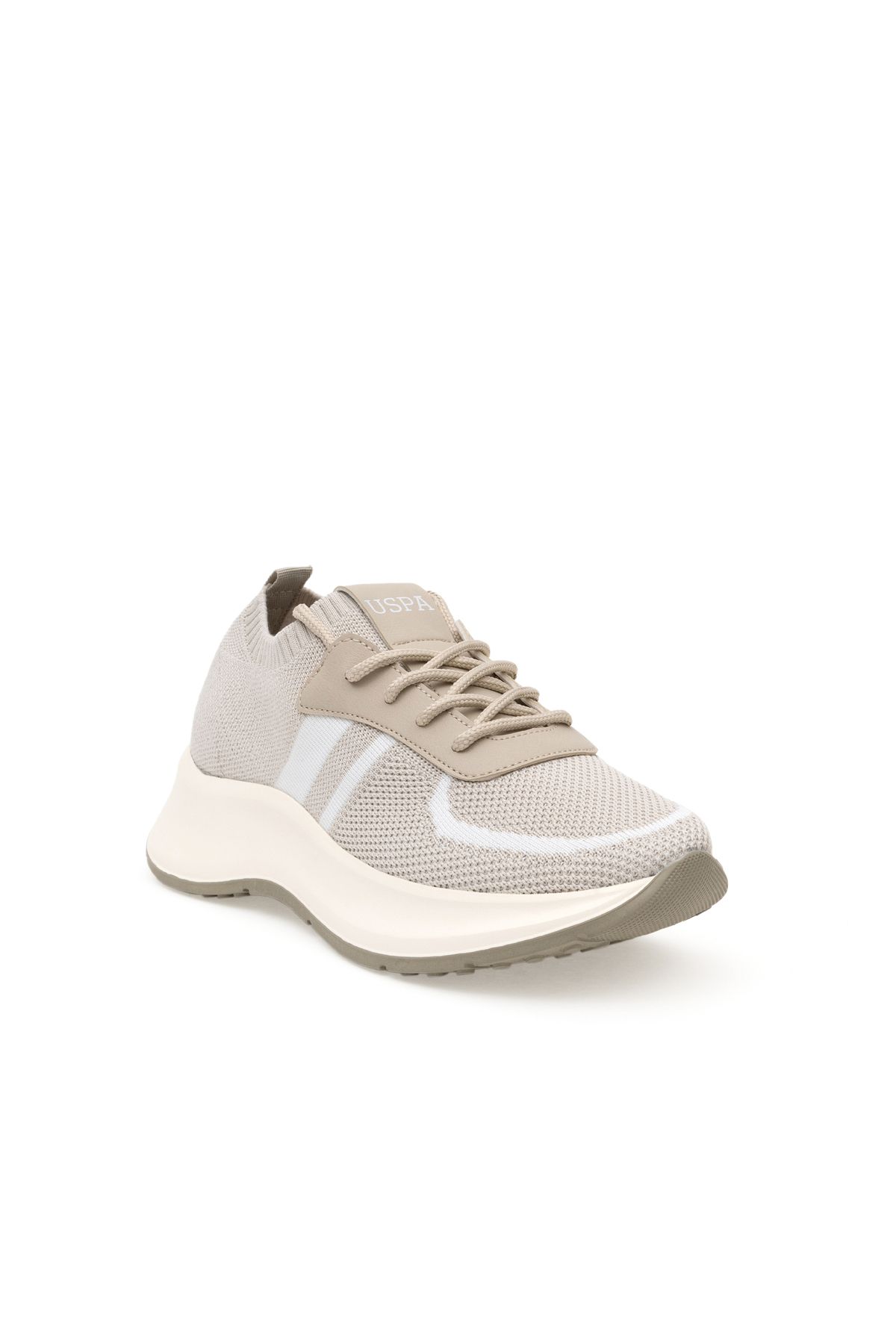 اسنیکر نود زنانه کفش های بژ VR011 اورجینال U.S. Polo Assn.