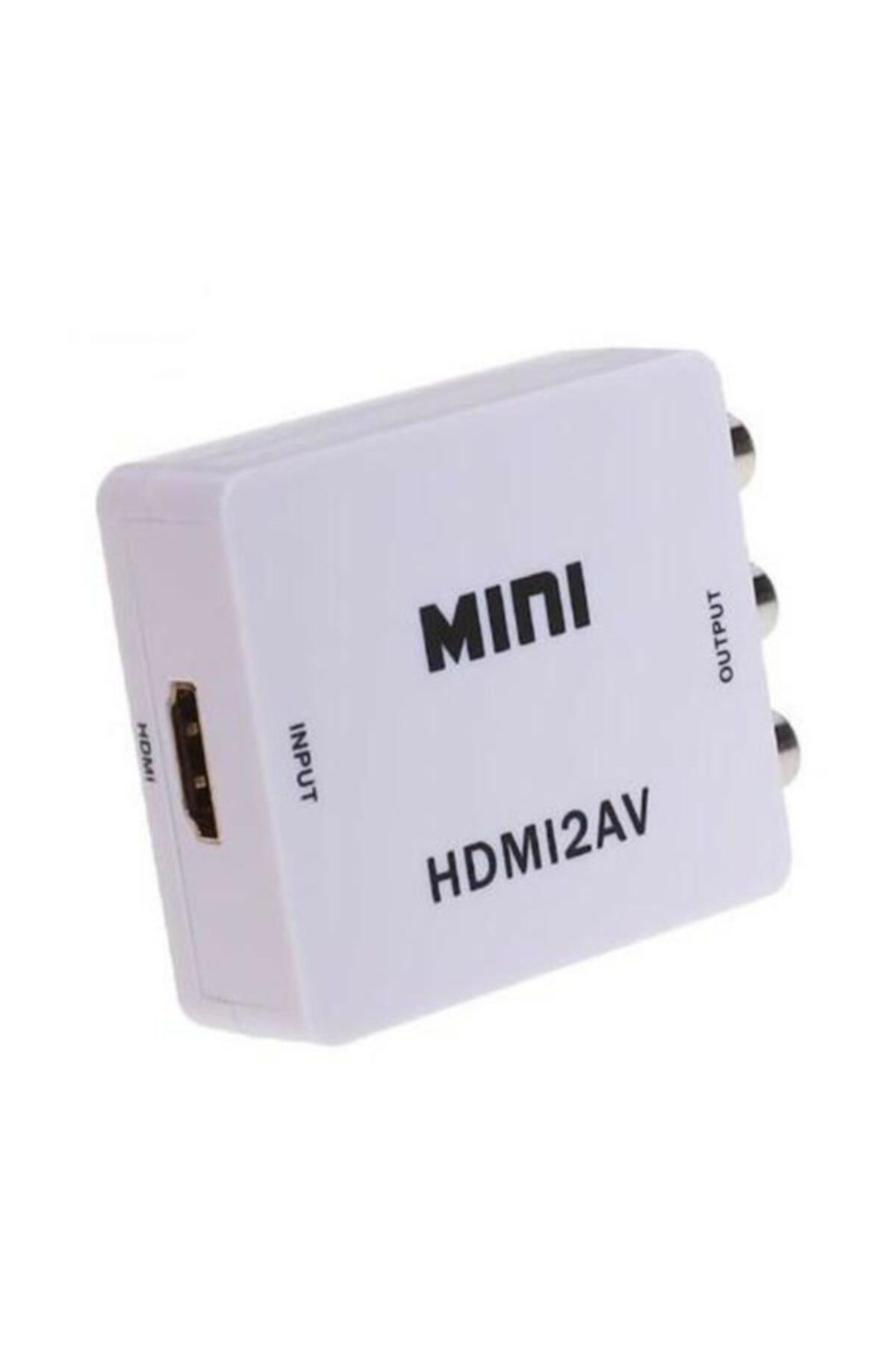 MAXGO Hdmi To Av Rca Tos Çevirici Dönüştürücü Adaptör Tv Tüplü Televizyon