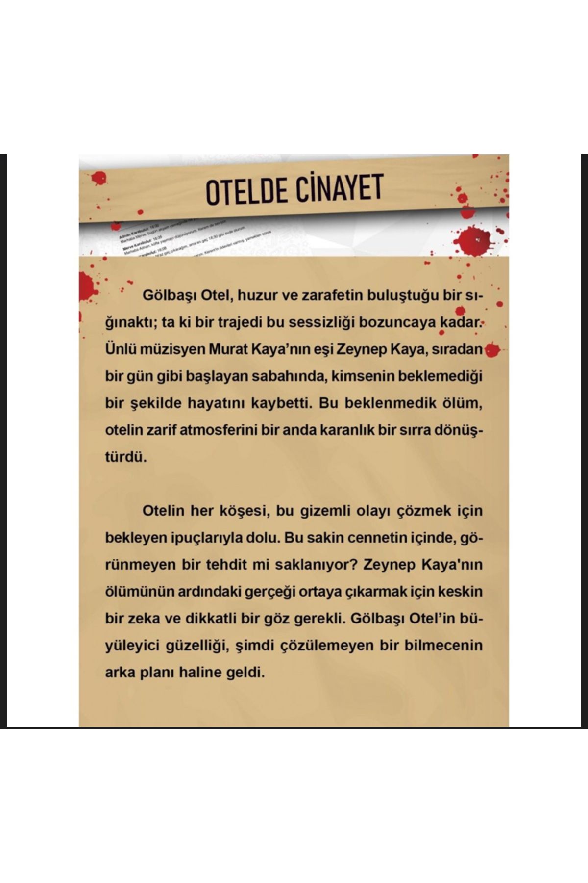 lykia kupa-Murder Detective Game in Hotel-Relief Game-Killer Finding Game 2