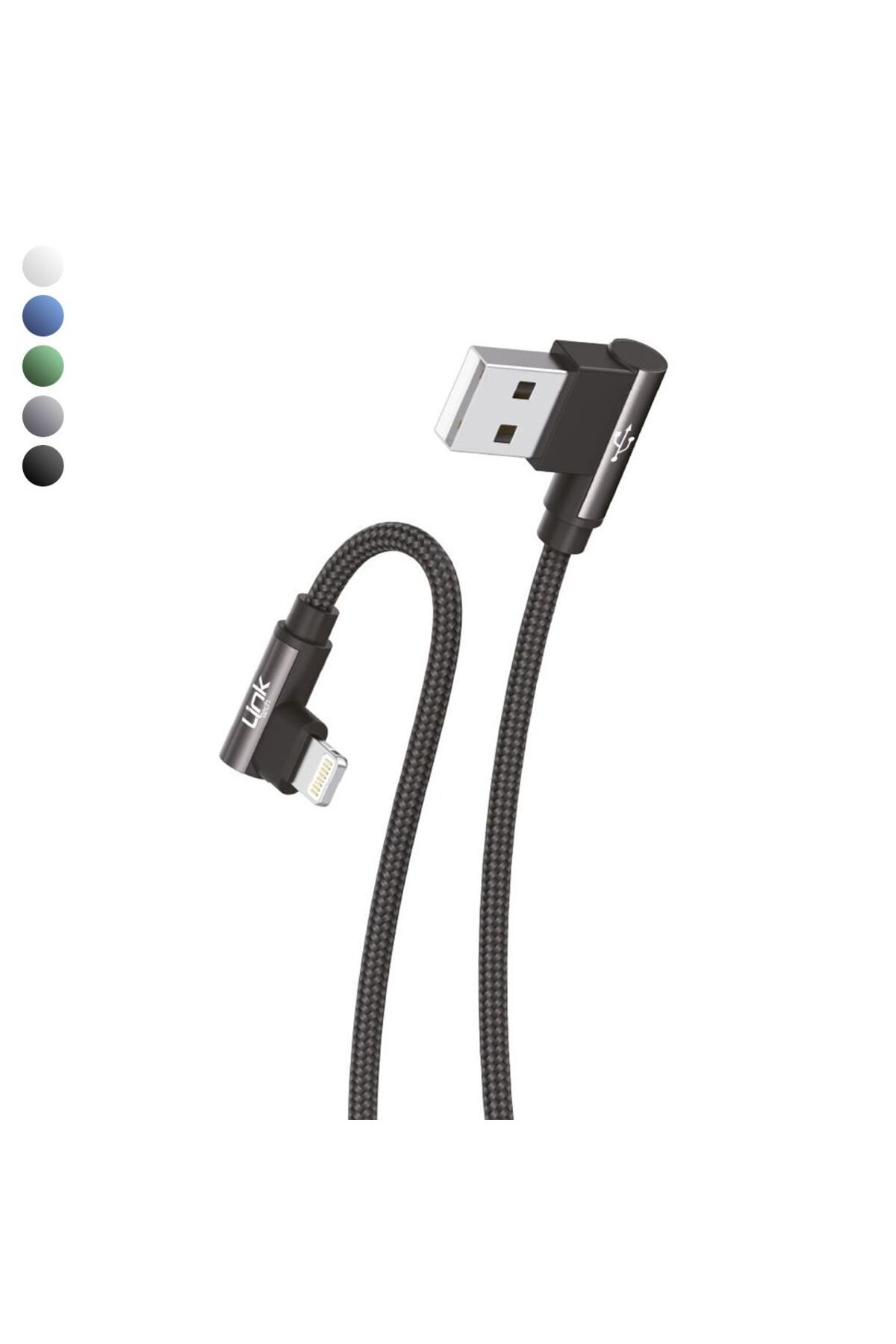 Kinhank-Linktech K593 - iPhone Lightning 90 Degree Data/Charging Cable 3A 1.5m 1