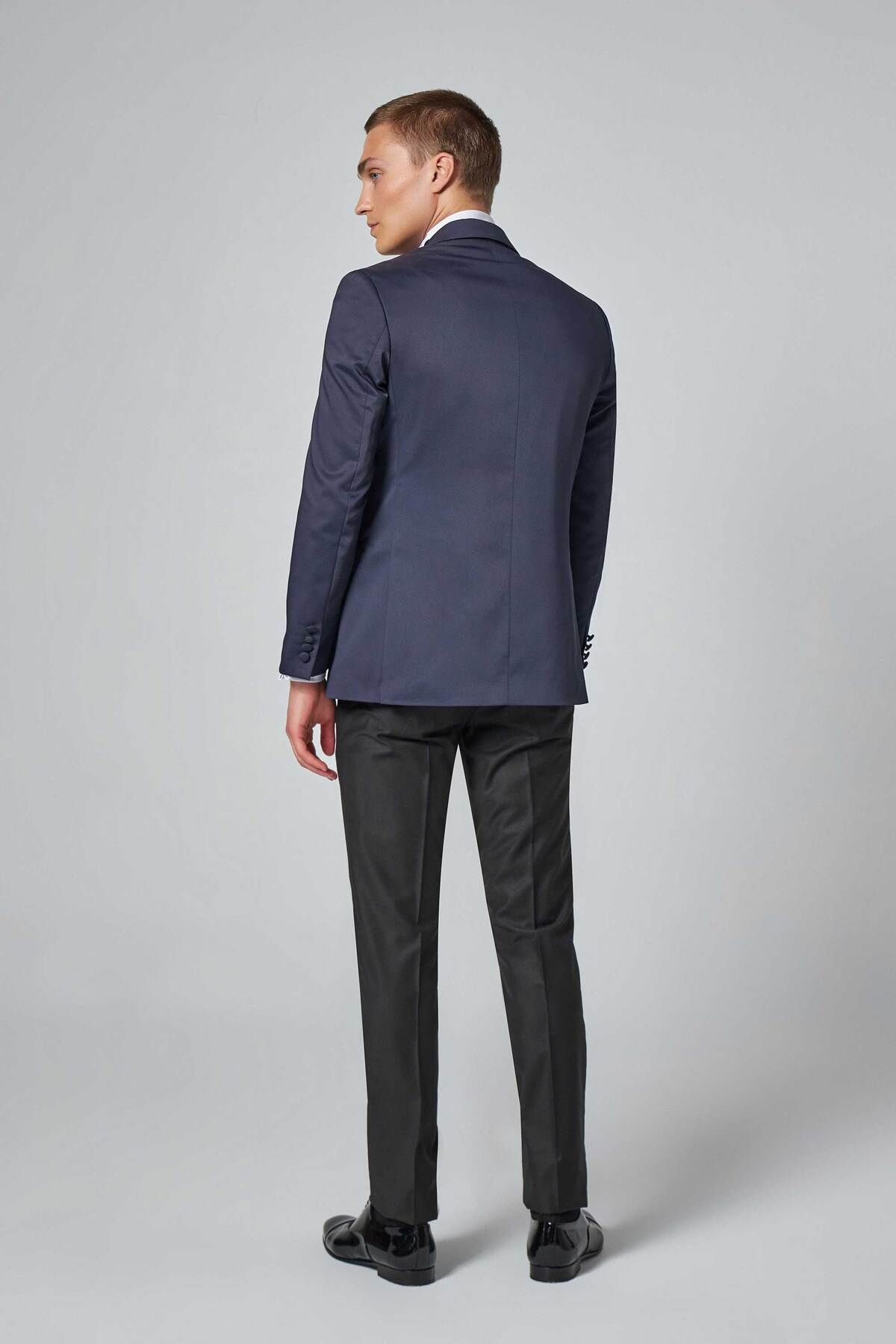اسموکینگ آبی مردانه SLIM FIT NAVY TEAM D'S Damat