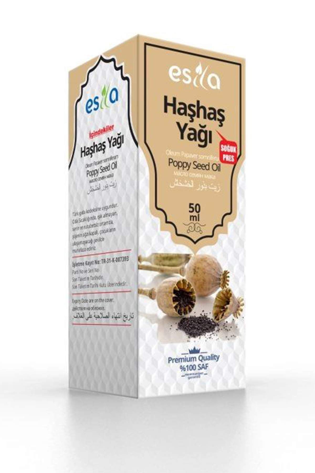 ESİLA Haşhaş Yağı 50 Ml.