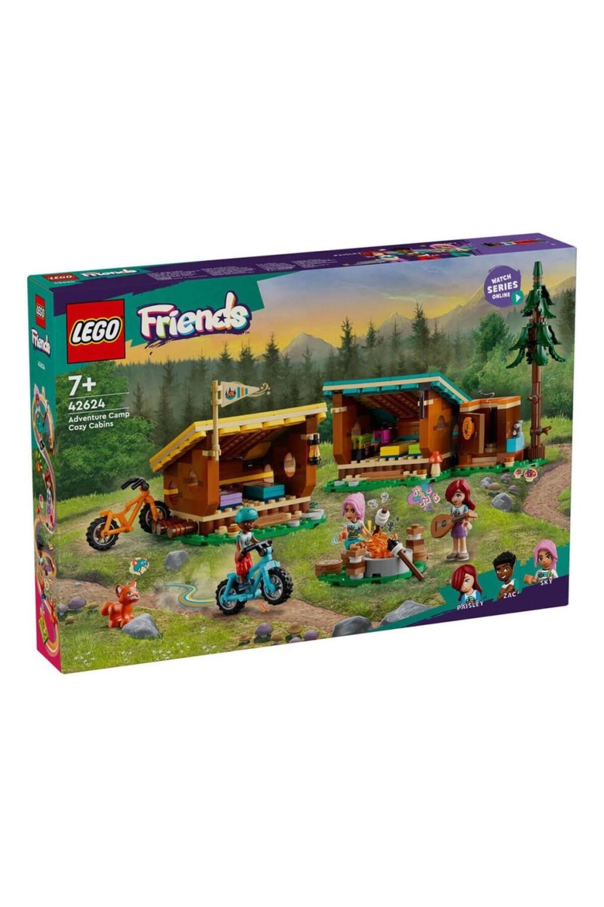 gcaksesuar Nessiworld 42624 Lego Friends Macera Kampı Şirin Kulübeler 437 parça +7 yaş