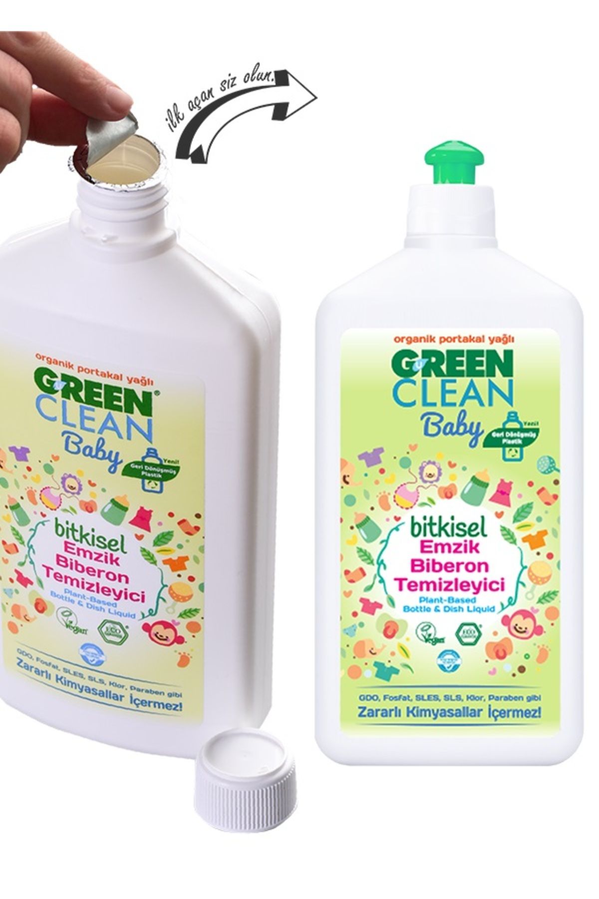 elifit Nessiworld Green Clean Baby Bitkisel Emzik Biberon Temizleyici 500 ml