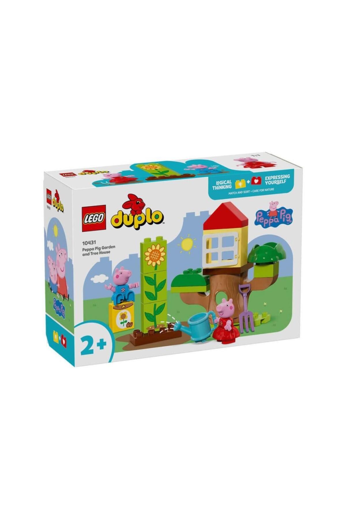 gcaksesuar Nessiworld 10431  Peppa Pig Bahçe ve Ağaç Ev 20 parça +2 yaş