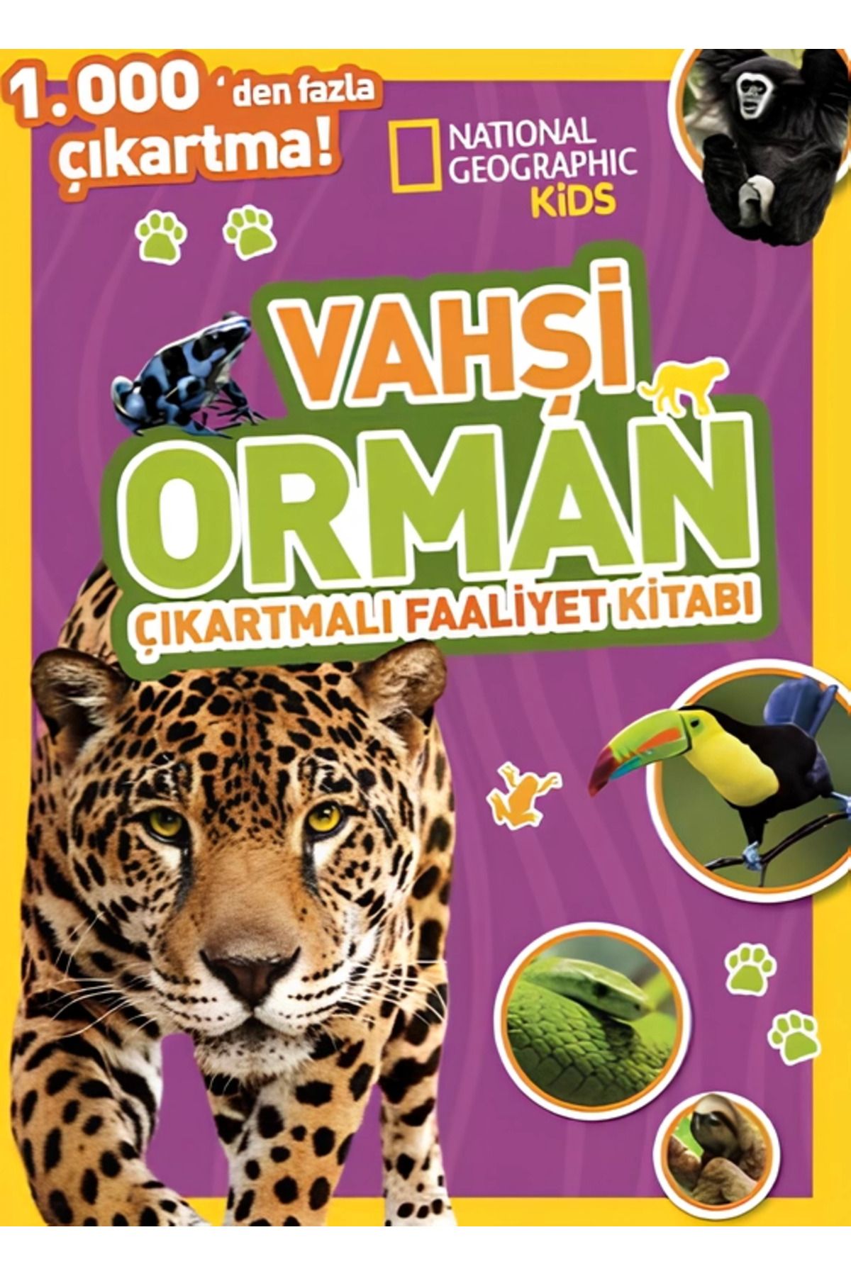 gcaksesuar Nessiworld  Kids Vahşi Orman Çıkartmalı Faaliyet Kitabı