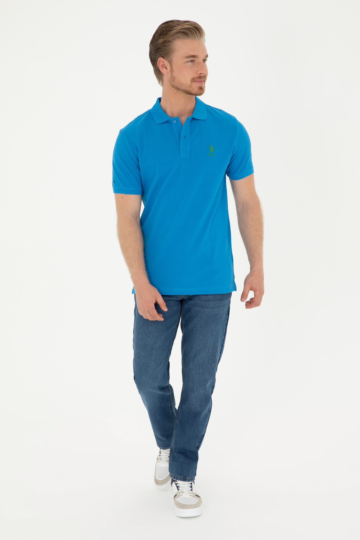 پولوشرت مردانه یقه پلو | یو اس پولو U.S. Polo Assn. 1000330 TR - تصویر 4