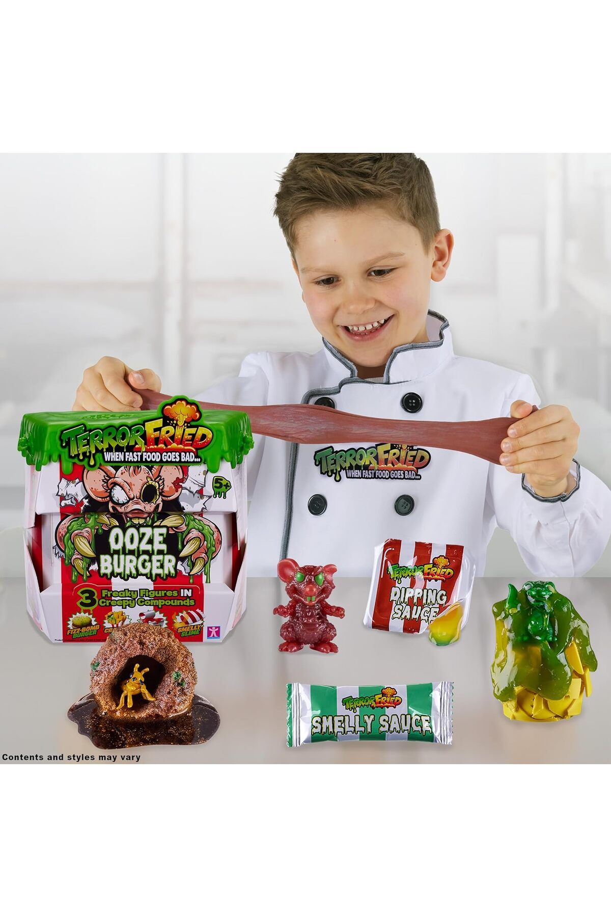 Terror Fried-Ooze Burger, When Fast Food Goes Bad, Gross collectables with Slime, Boys Aged 4+ 8