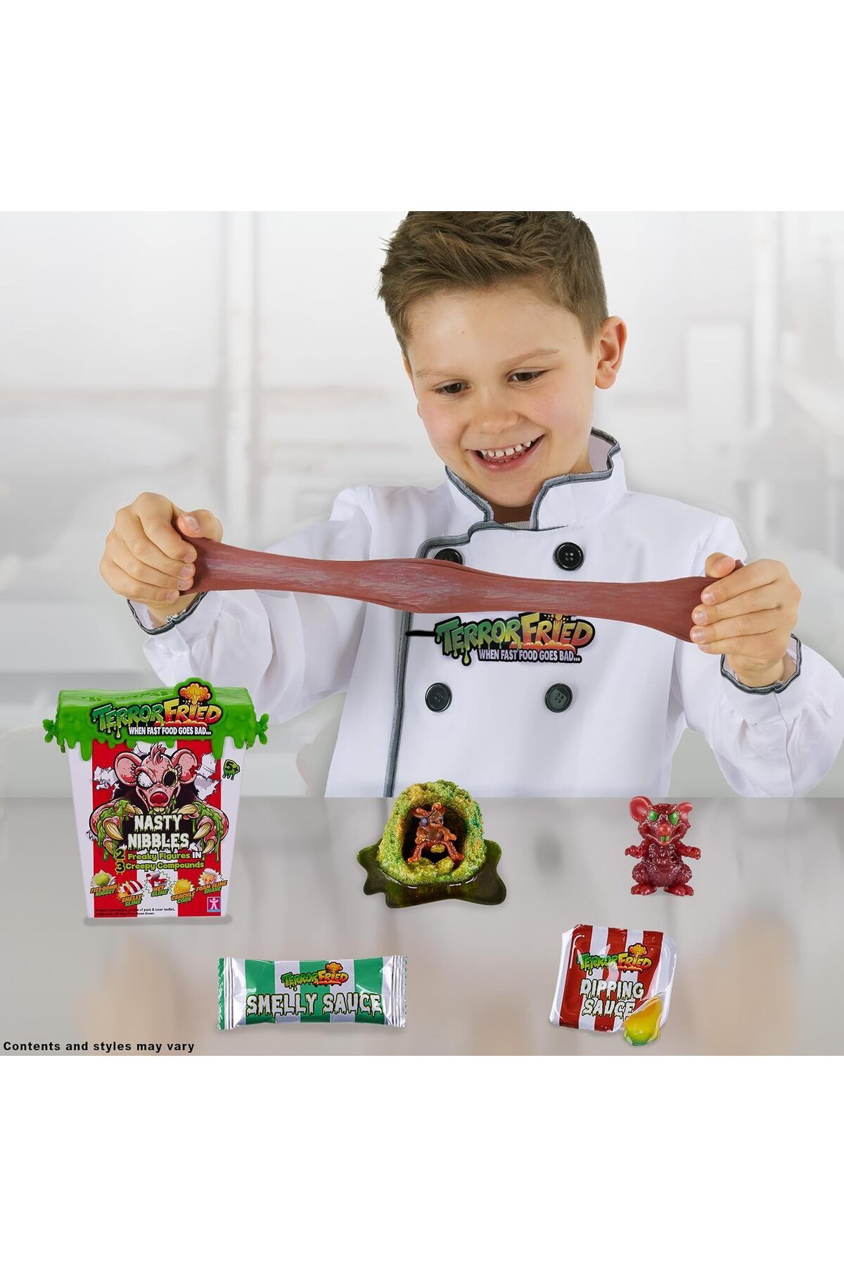 Terror Fried-Nasty Nibbles, Gross collectables with Slime, Boys Aged 4-10, Multiple Compound Play 8