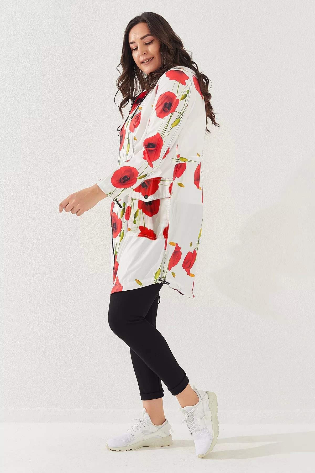 Lady Majestic  BÜYÜK BEDEN KADIN SU GEÇİRMEZ YAĞMURLUK - Görsel 3