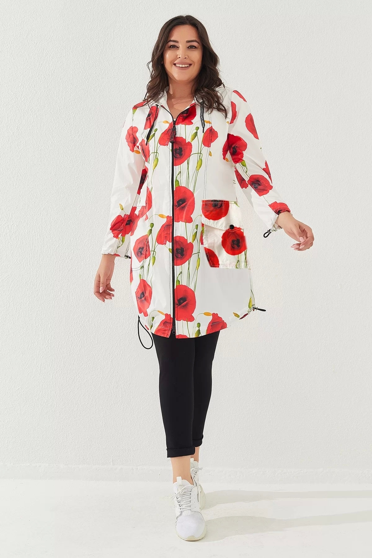 Lady Majestic  BÜYÜK BEDEN KADIN SU GEÇİRMEZ YAĞMURLUK - Görsel 4