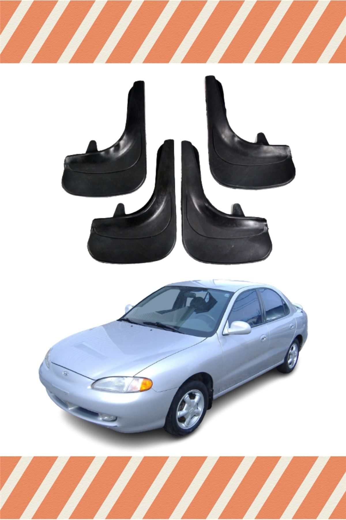 Alpax Hyundai Elentra 1996-2001 4’lü tozluk çamurluk paçalık dayanıklı