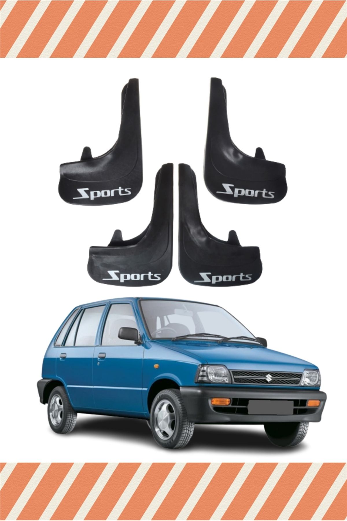 Alpax Suzuki Maruti sports yazılı 4’lü tozluk çamurluk paçalık