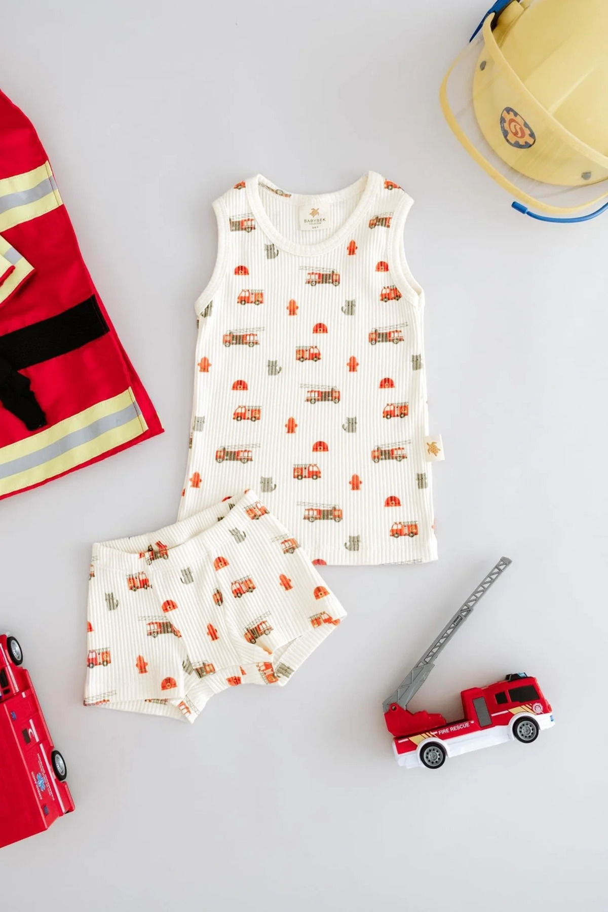 BABYBEK Premium Pamuklu İkili Şortlu Desenli Takım Erkek Çocuk İç Çamaşırı fotoğrafı 3 (önizleme)