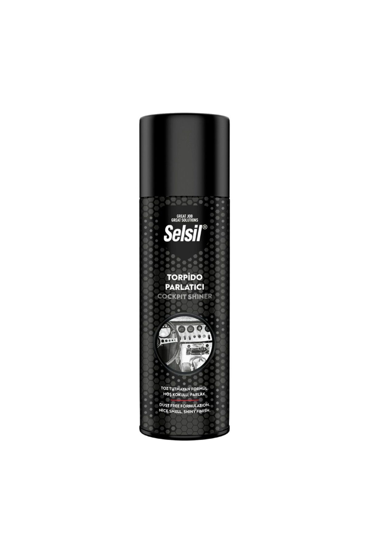 ALLTURCO SELSİL OTO - ARAÇ TORPİDO PARLATICI SPREY 200ML HOŞ KOKULU - PARLAK - TOZ TUTMAYAN FORMÜL (4825)